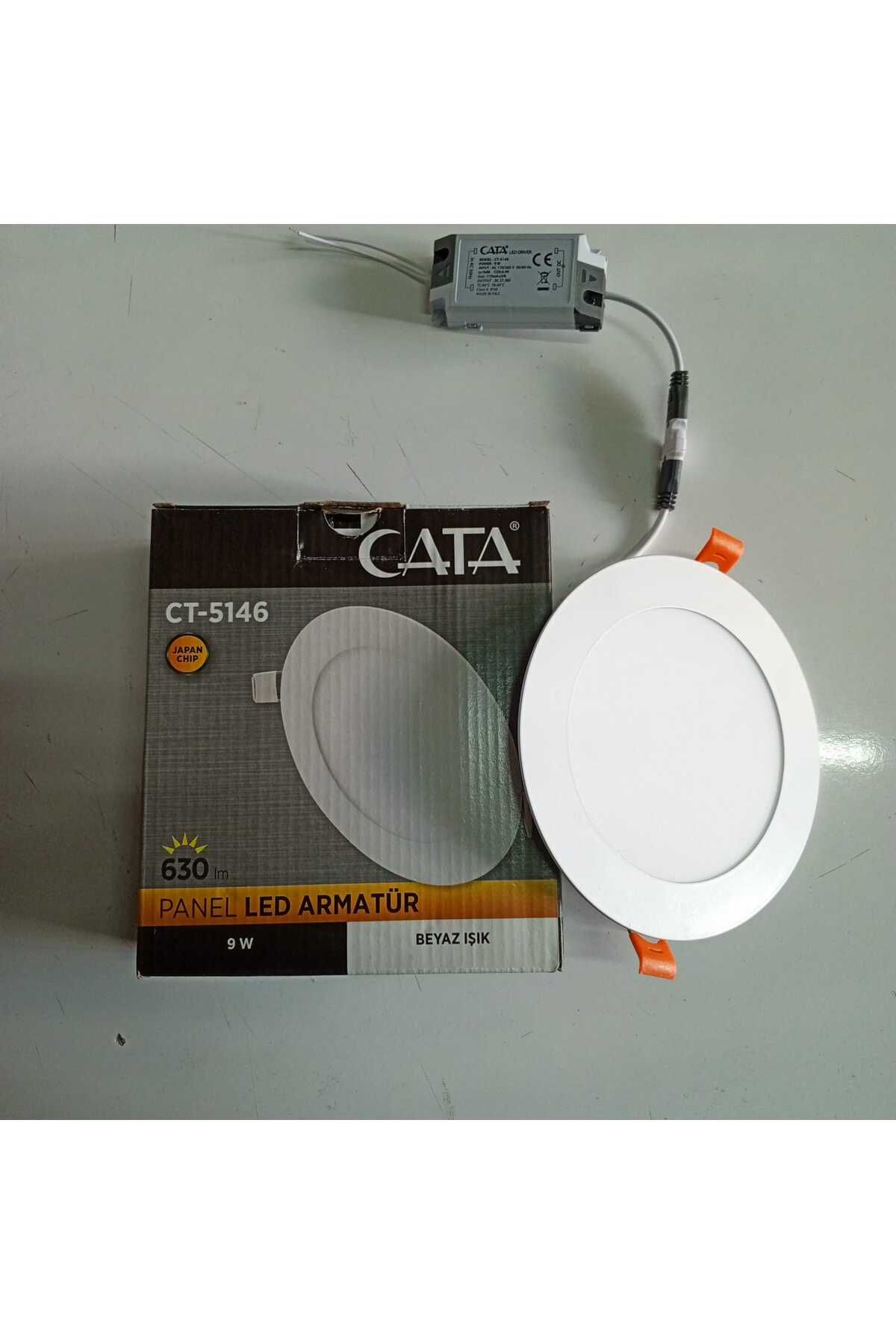 Cata 9wat panel led armatur beyaz ışık sıva altı