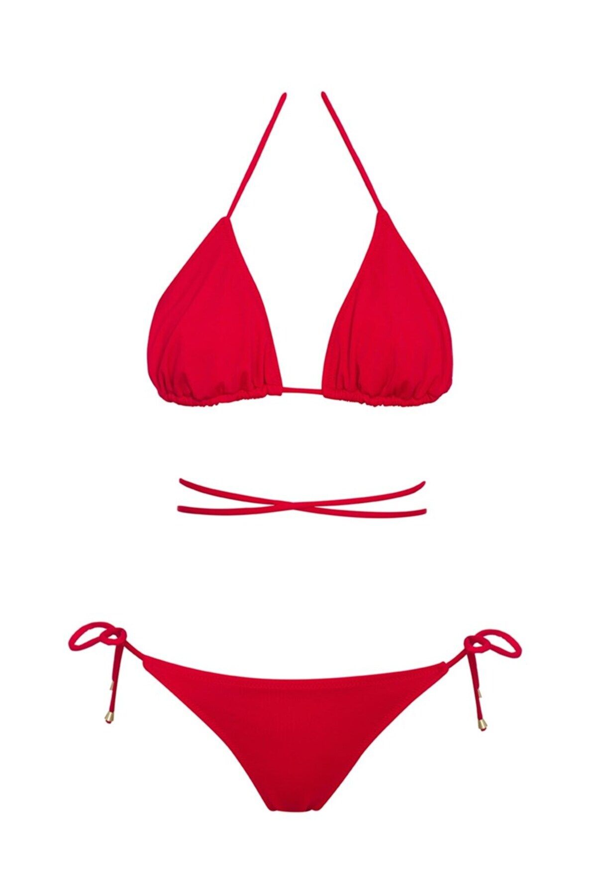 SAILOR moda Brezilya Üçgen Ipli Bikini Takım Slr 400