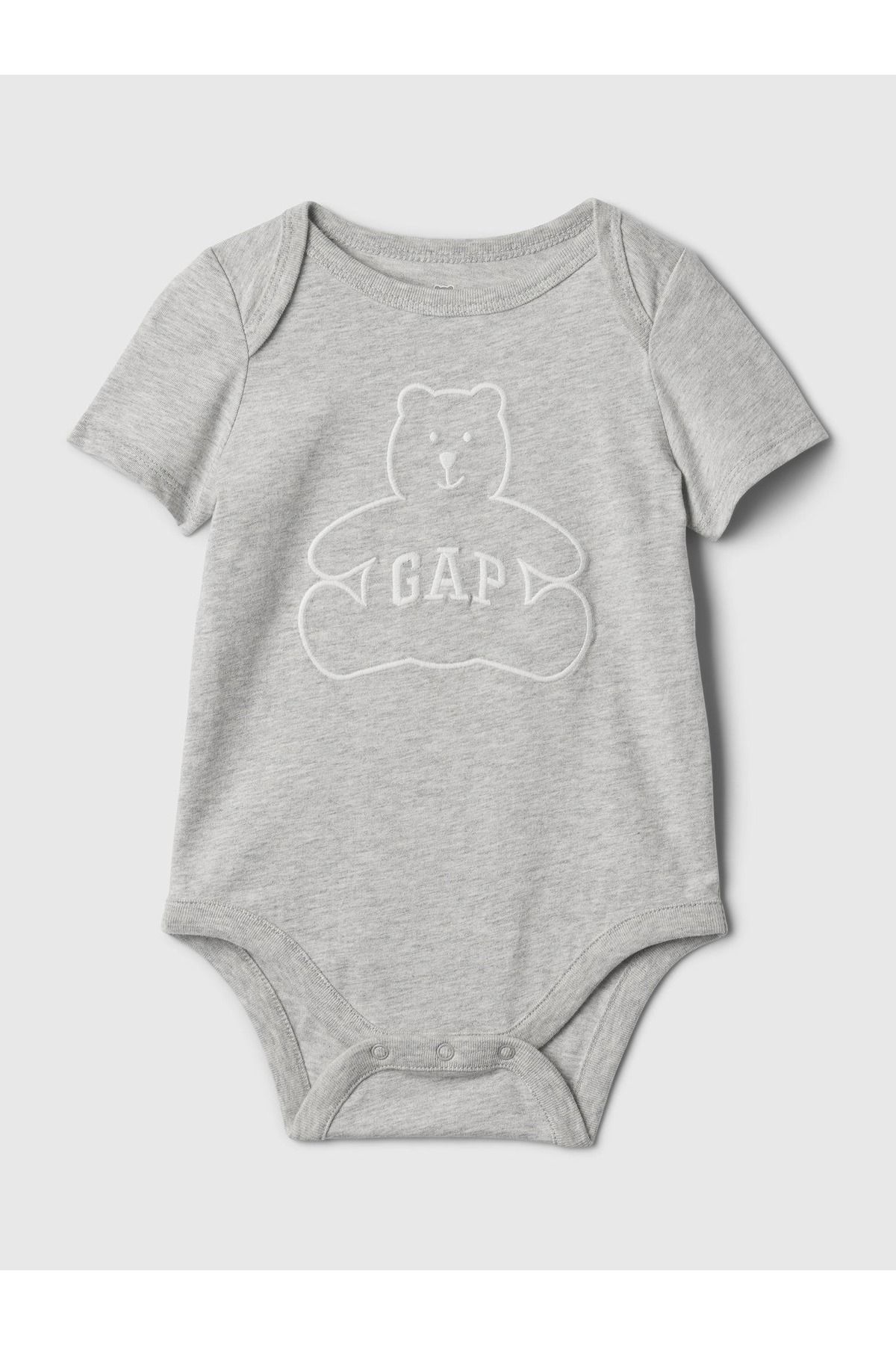 GAP Erkek Bebek Gri Gap Logo Bodysuit
