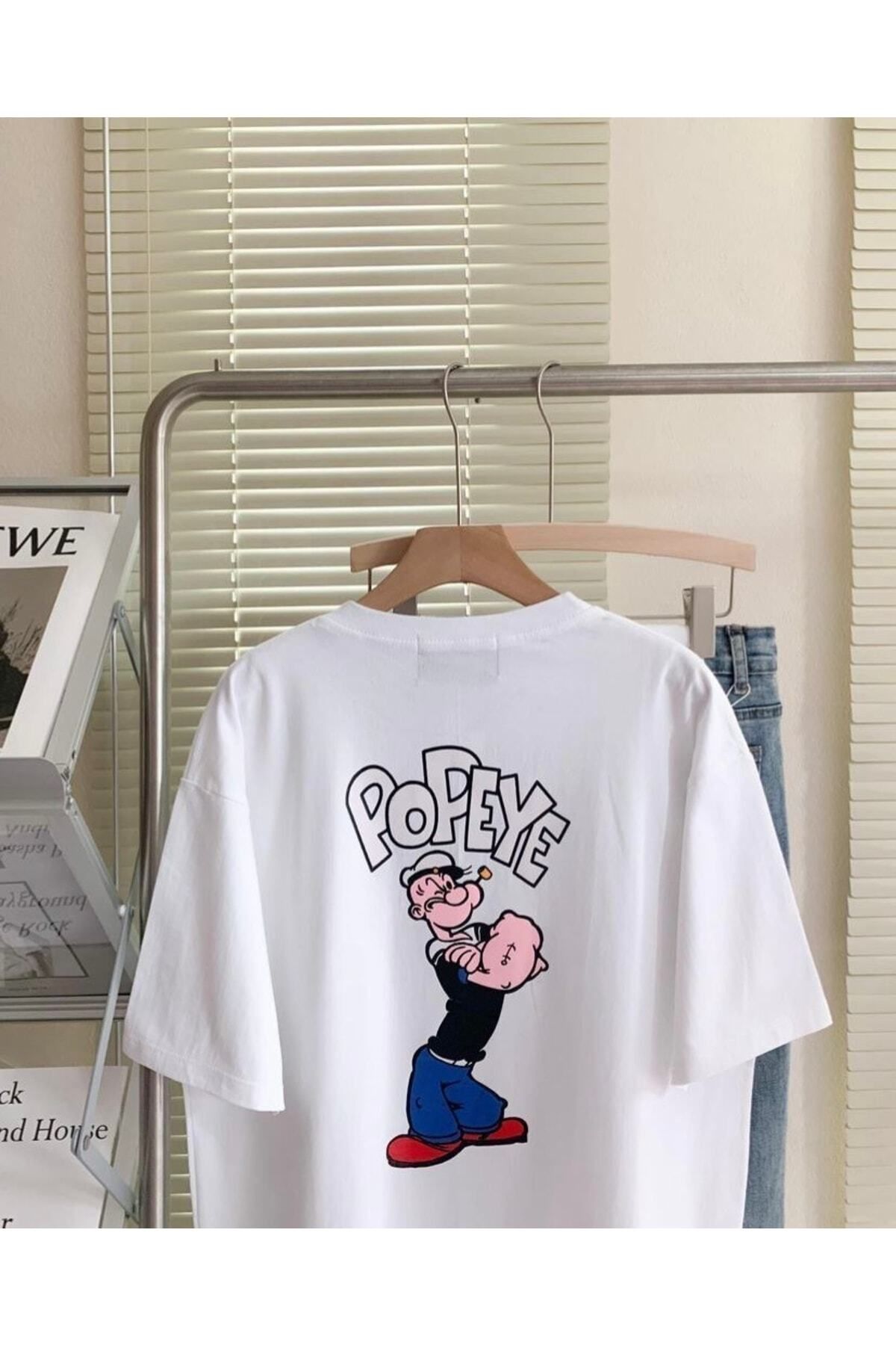 NİCE - Popeye Yazı Baskılı Oversize T-shirt