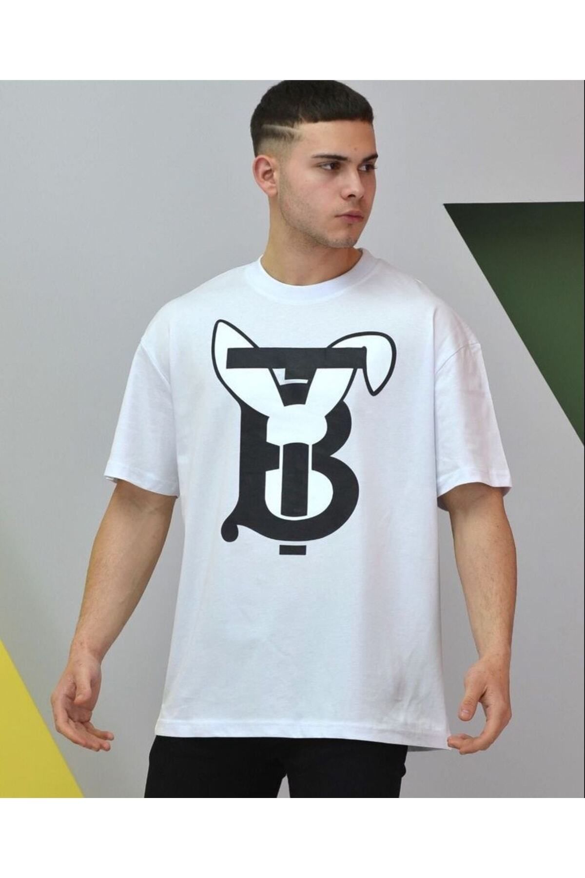 NİCE - Unisex Bunny Baskılı Oversize T-shirt