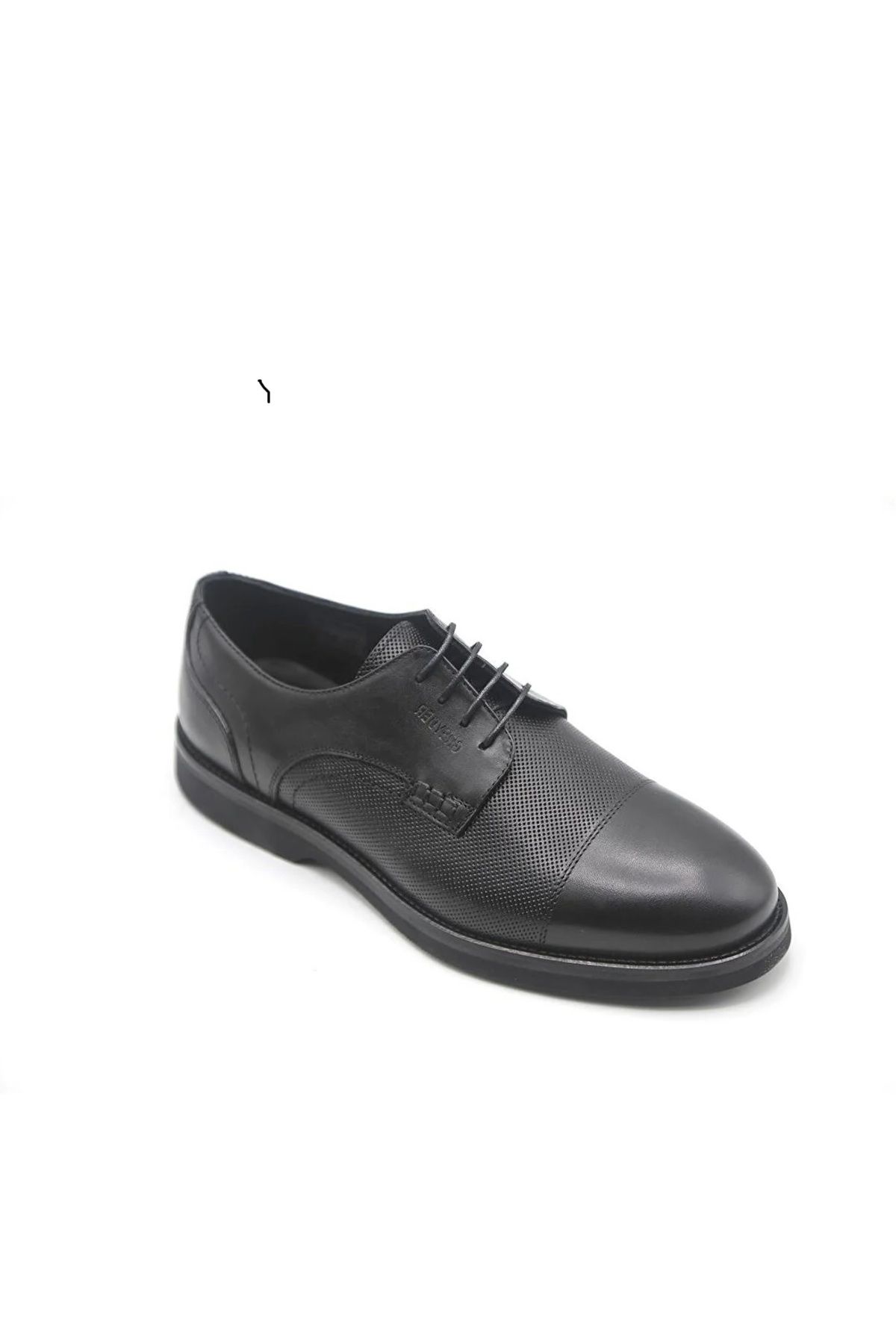 Greyder Erkek Siyah Hakiki Deri Eva Taban Klasik Ayakkabı