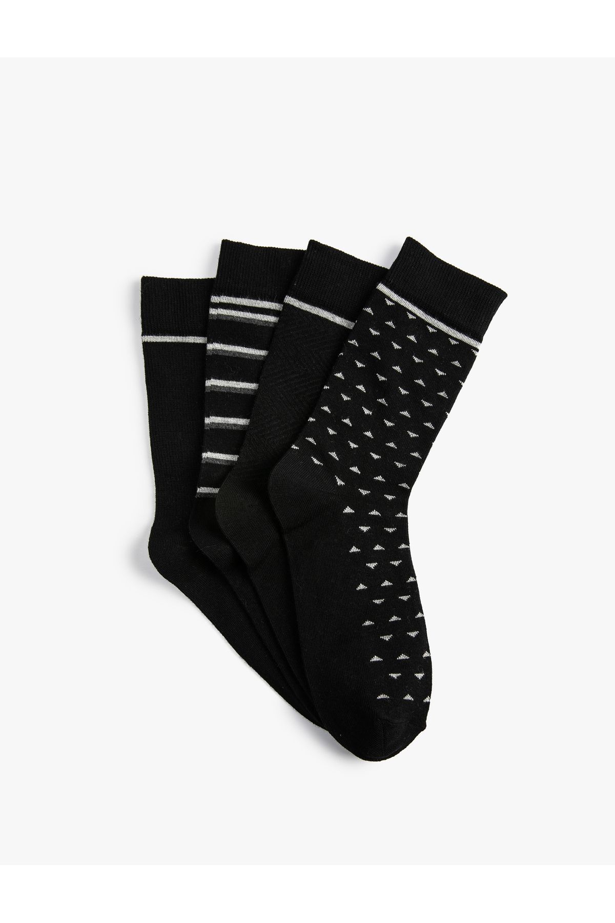 Koton 4'lü Soket Çorap Seti Geometrik Desenli