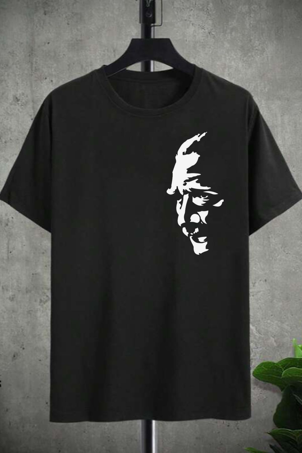 NİCE Atatürk Baskılı Siyah Kısa Kollu T-shirt