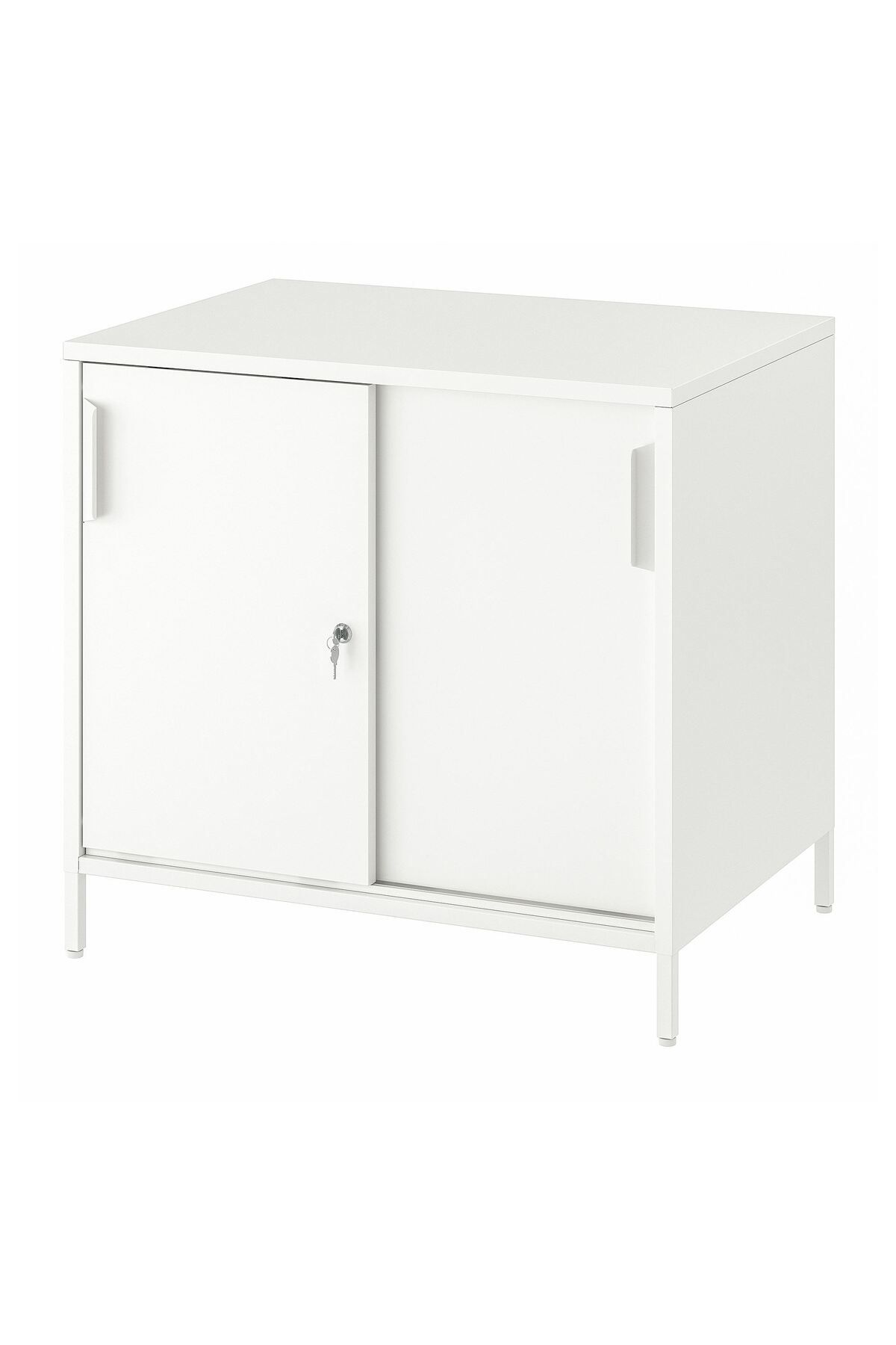 IKEA sürgü kapaklı dolap, beyaz, 80x75 cm