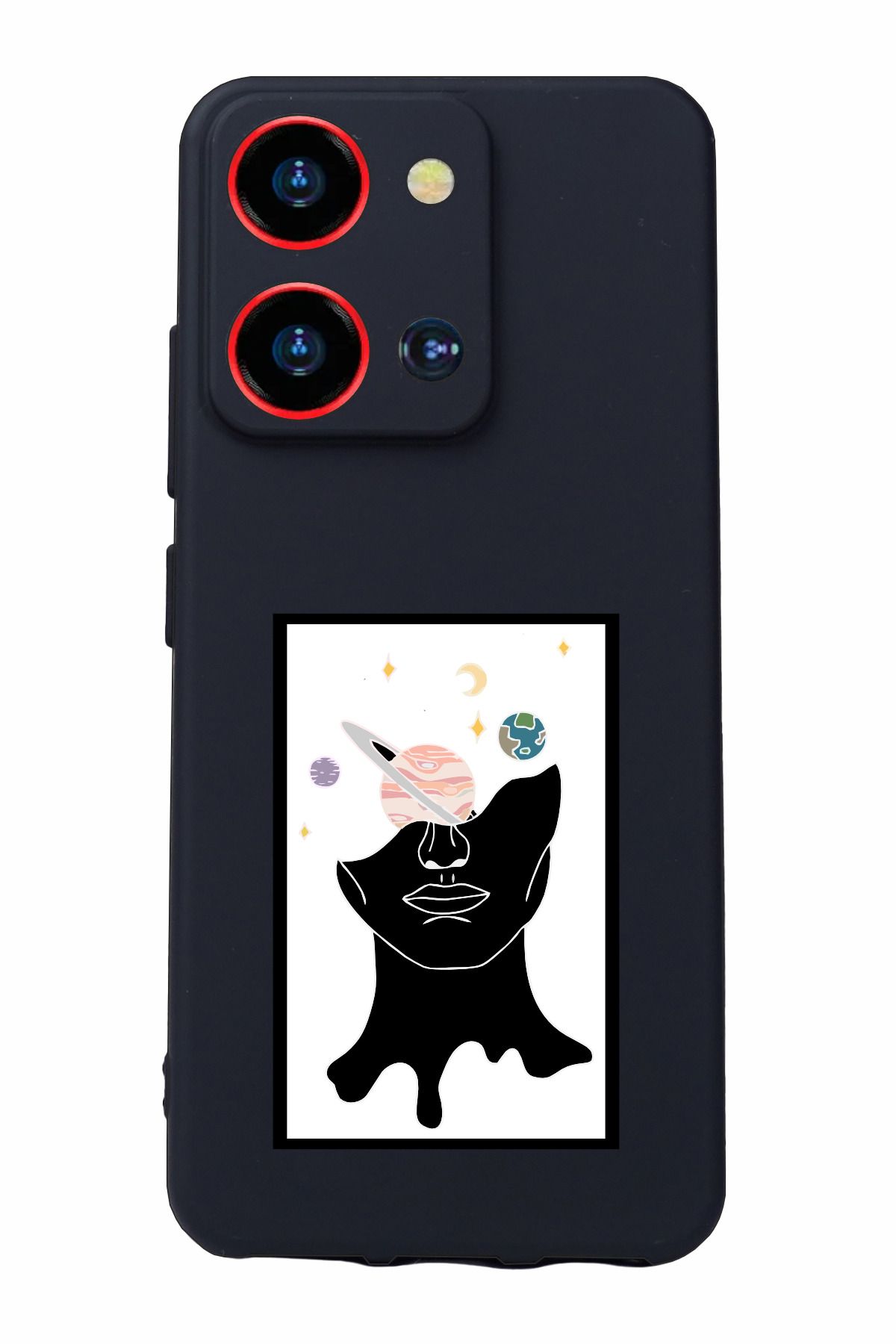 Reeder S19 Max Pro S Zoom Uyumlu Kamera Korumalı ve Tasarımlı Siyah Renk Silikon Kılıf