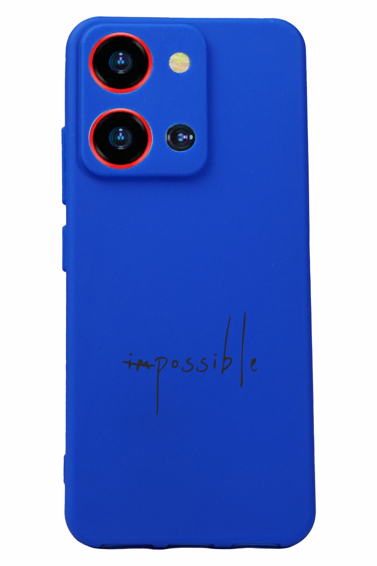 Reeder S19 Max Pro S Zoom Uyumlu Kamera Korumalı ve Tasarımlı Mavi Renk Silikon Kılıf