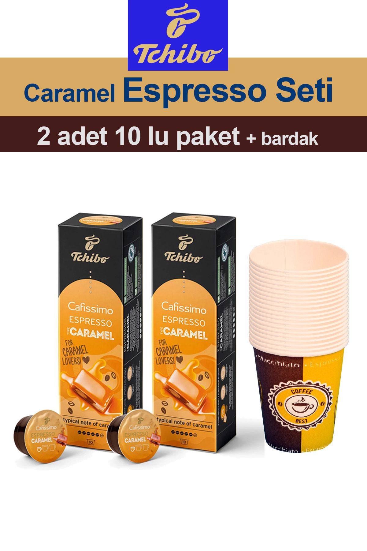 Tchibo Cafissimo Espresso Caramel 2x10 Adet Kapsül Kahve
