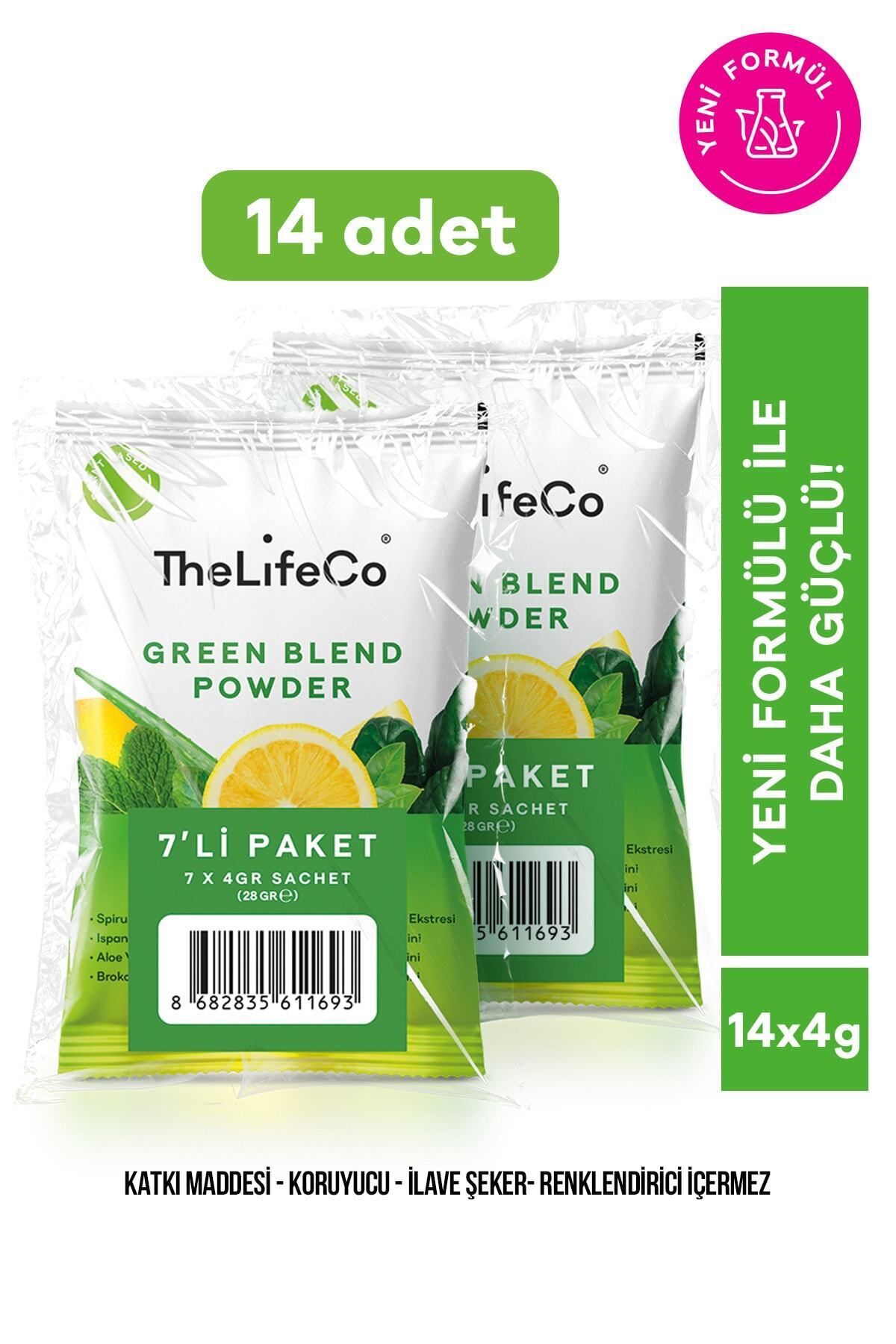 TheLifeCo Organik Yeşil Sebzeler Içecek Tozu Şase 4gr X 14ad
