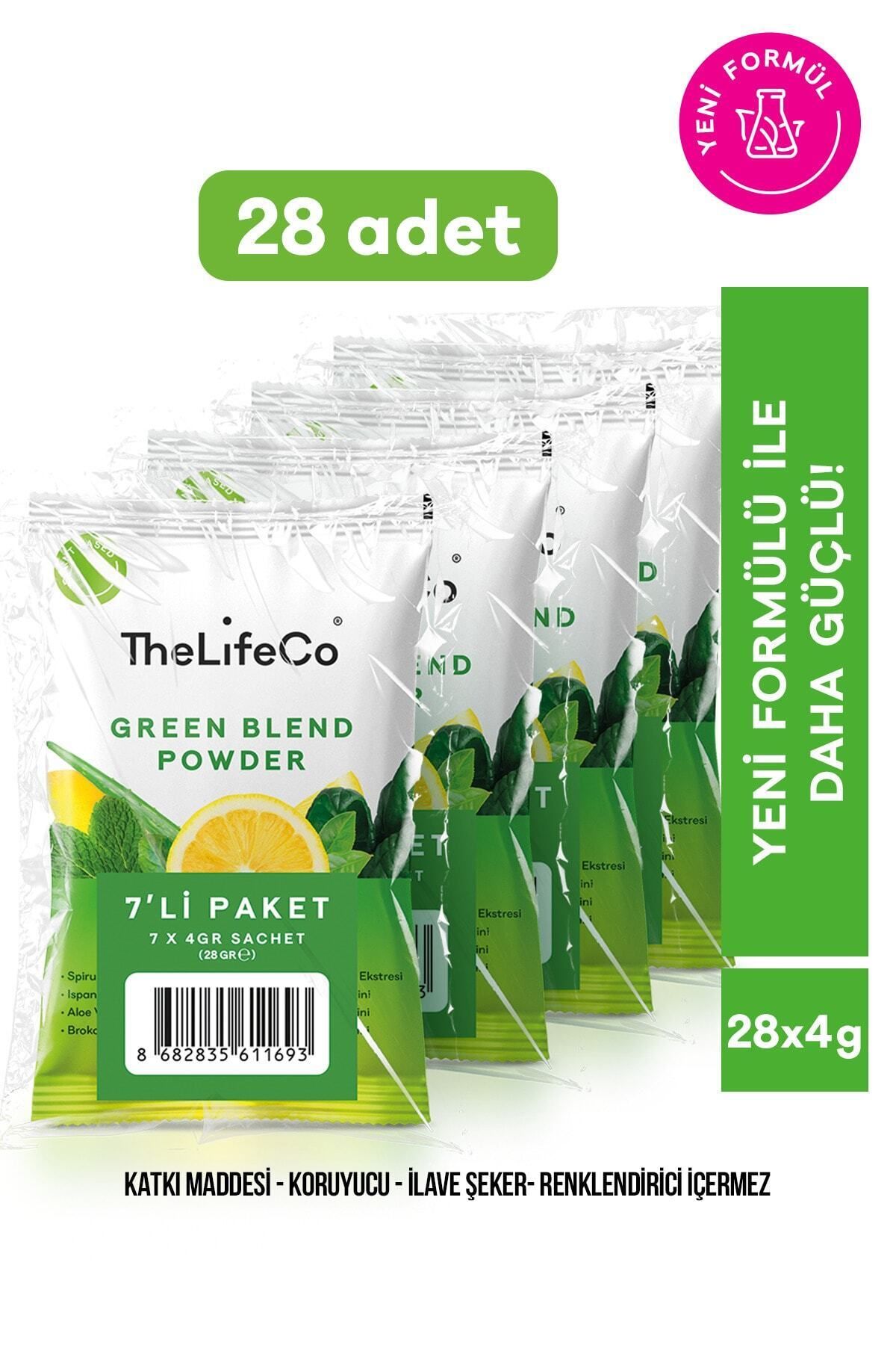 TheLifeCo Organik Yeşil Sebzeler Içecek Tozu Şase 4gr X 28ad