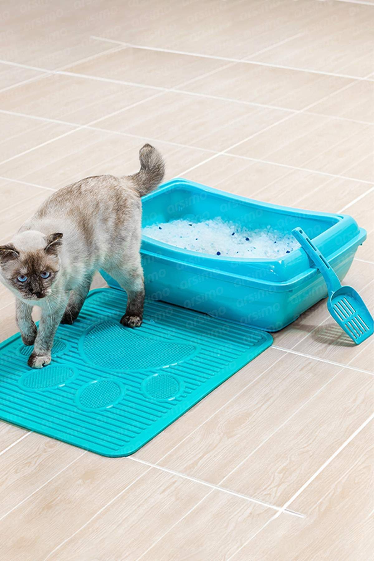 Arsimo Kedi Tuvaleti Tuvalet Önü Kedi Paspası Kum Küreği Seti