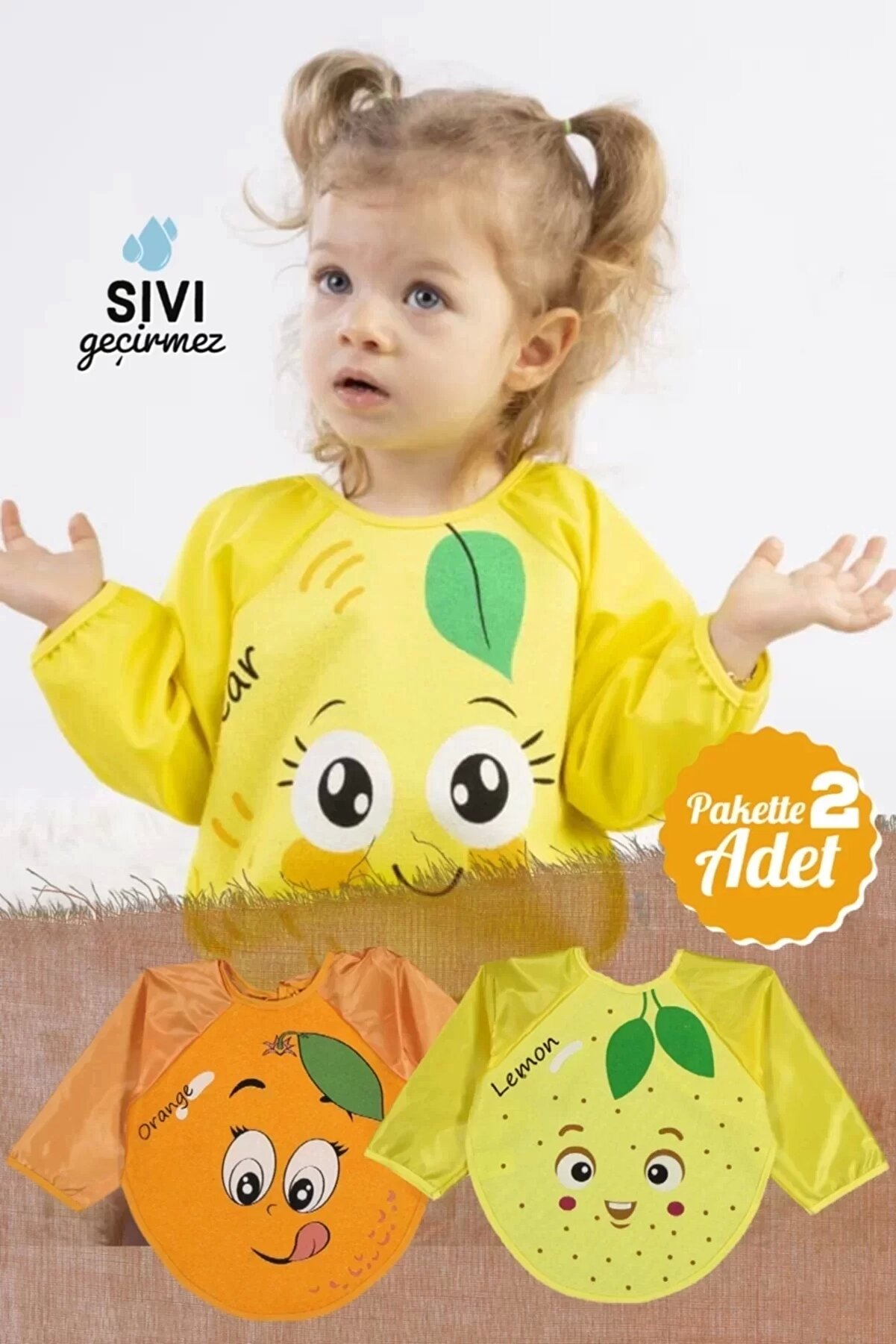 Babydonat Mevye Desenli Giyilebilen Bebek Önlüğü