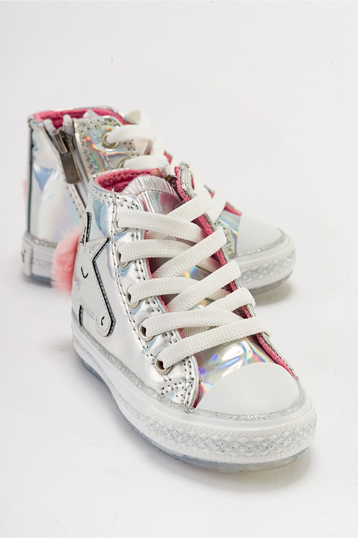 mnpc Kız Çocuk Hologram Atlı Sneakers Anatomik Ayakkabı