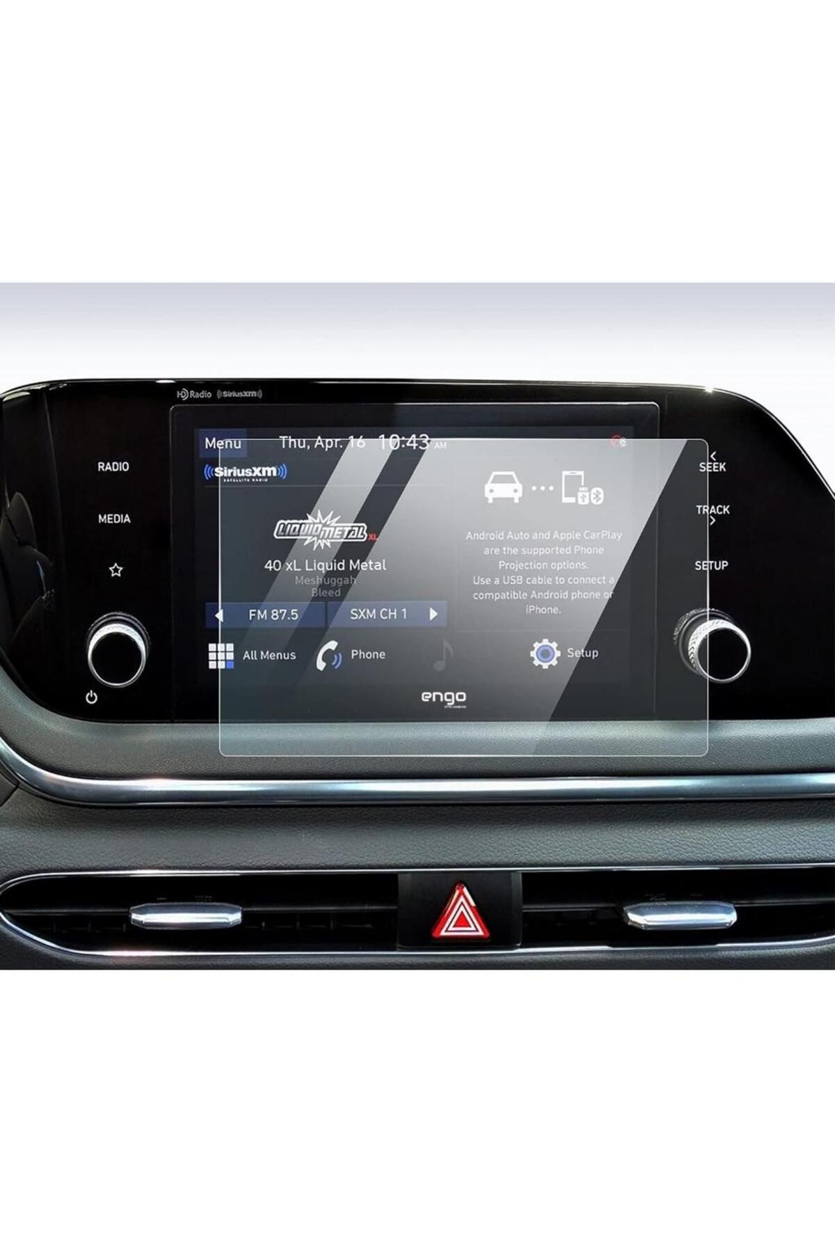 Engo Hyundai I20 8 Inç Mat Ekran Koruyucu Multimedya Şeffaf