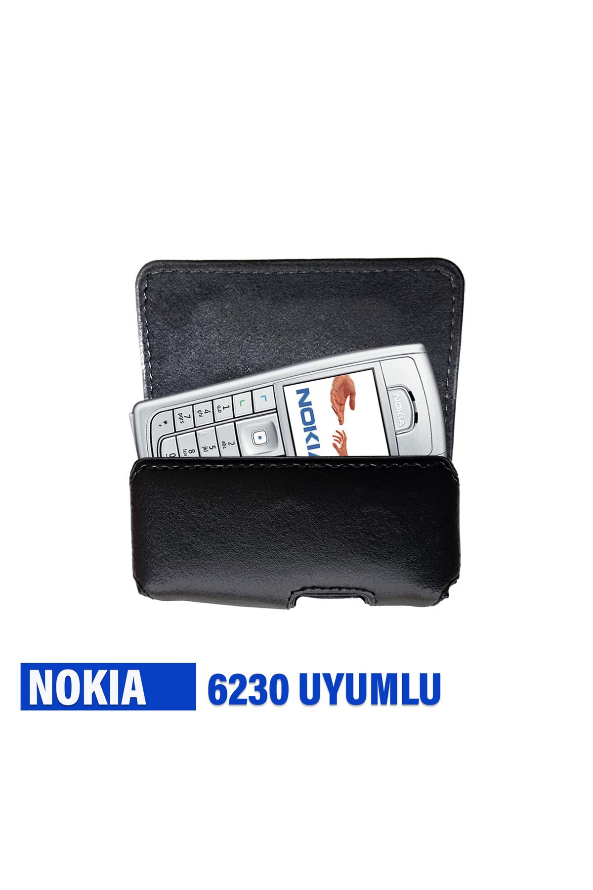 EXENAR Nokia 6230 Kılıf Tuşlu Telefon Bele Takılan Kemer Kılıfı