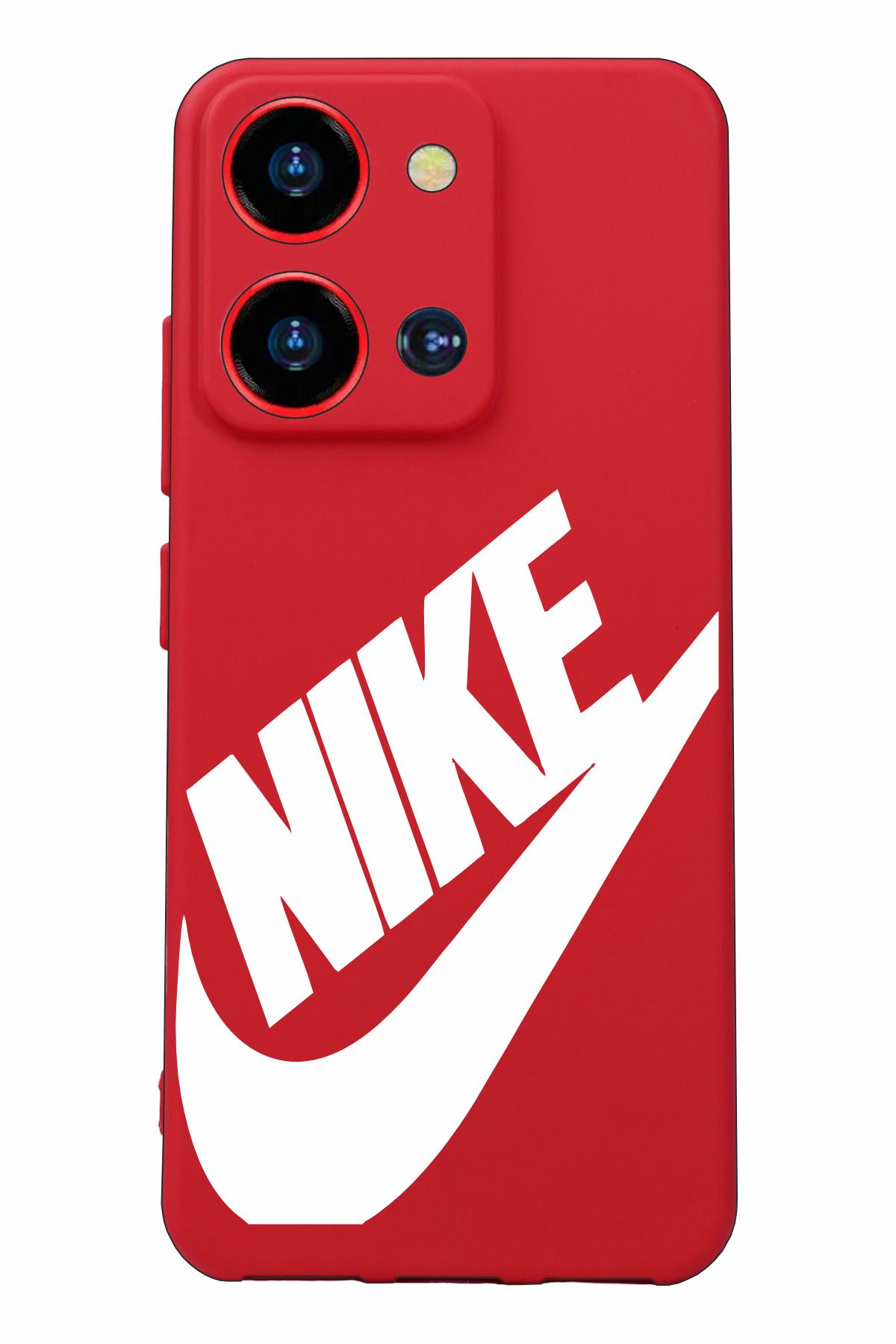 Reeder S19 Max Pro S Zoom Baskılı ve Kamera Korumalı Kırmızı Renk Silikon Kılıf