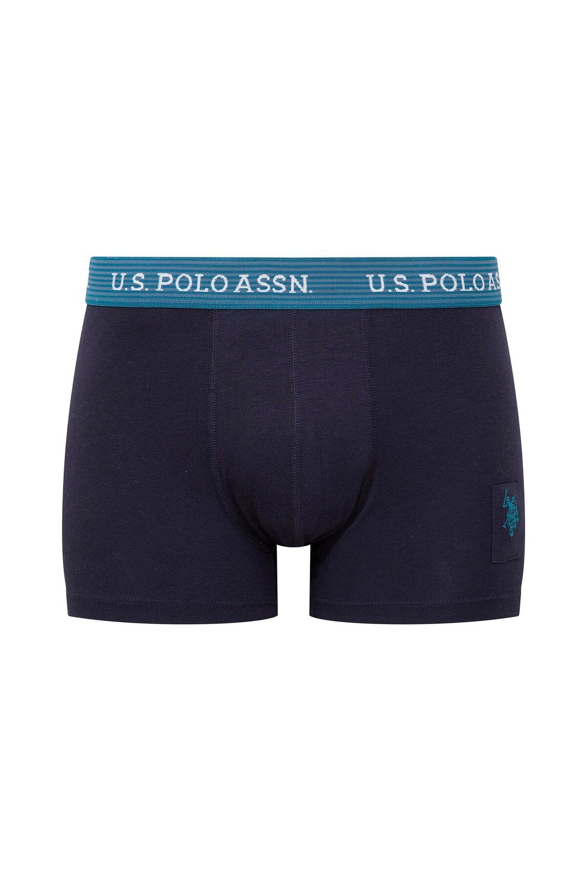 U.S. Polo Assn. U.S. Polo Assn. Erkek Baskılı 3'lü Boxer C.0.L.8.5.R.5.1