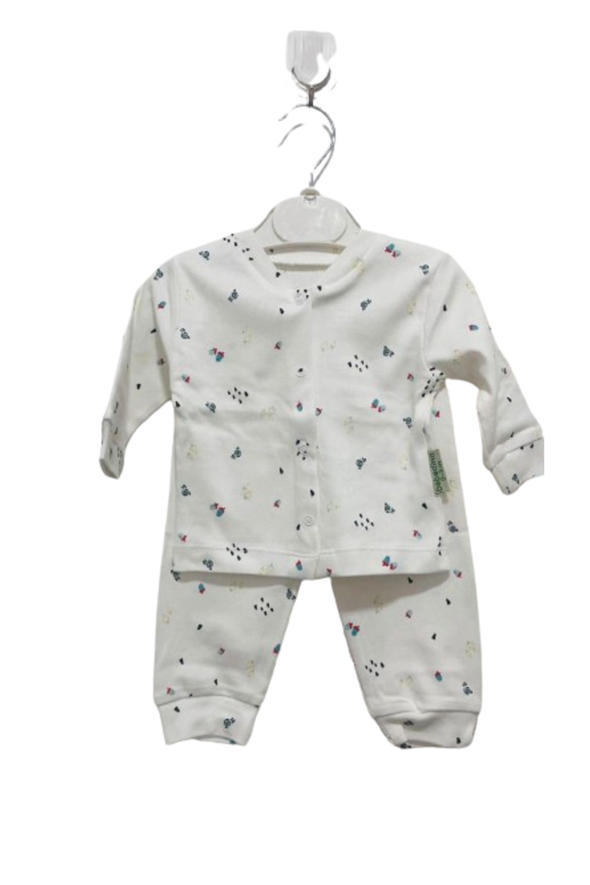 Uğur Böceği Çocuk Dünyası uğurböceğiçocuk Pupil Çocuk Pijama Takım Önü Çıtçıtlı Desenli Aylık