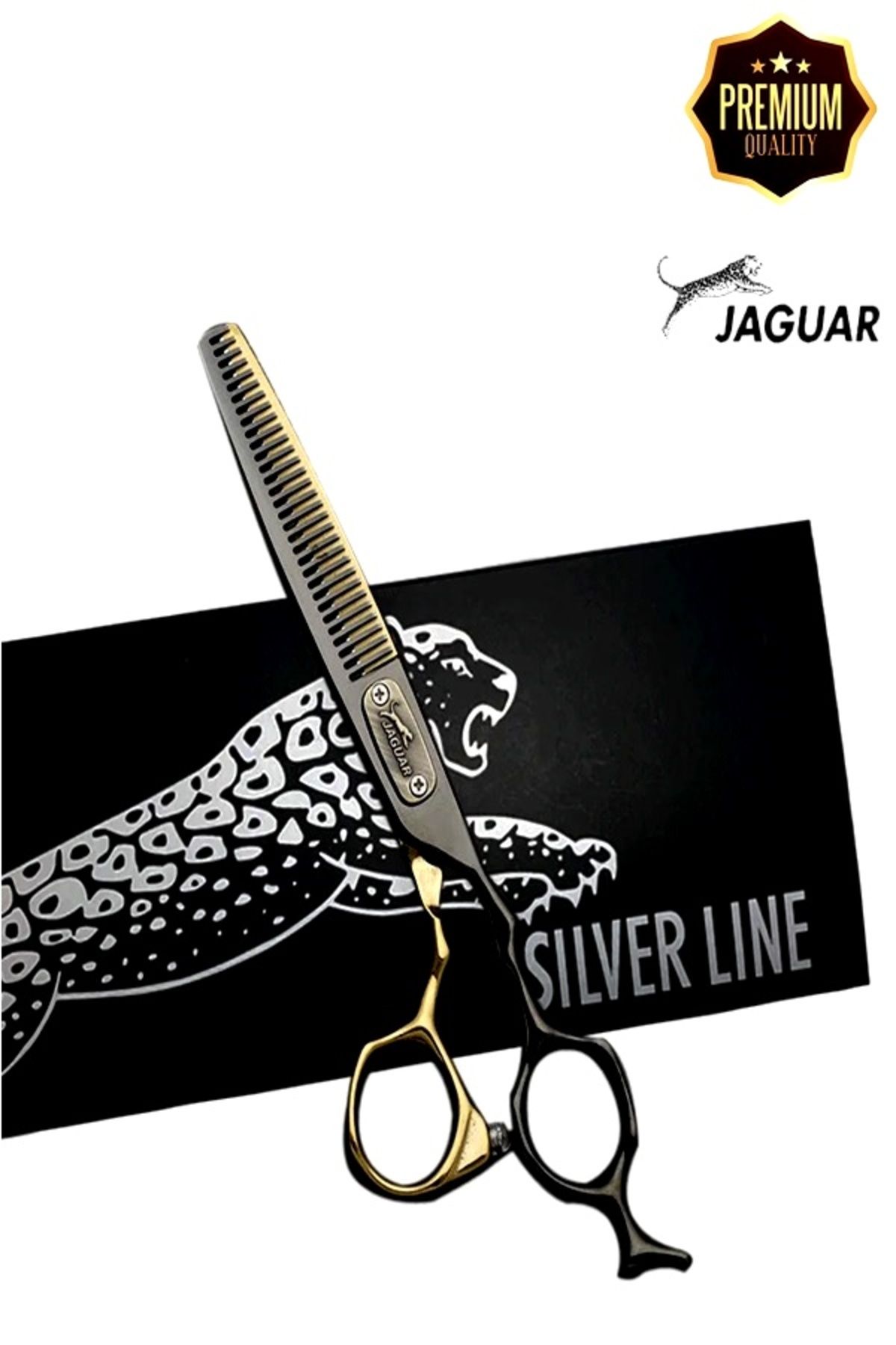 Genel Markalar Jaguar Ara Makas Efile Saç Kesim Makası Deri Çantalı Profesyonel Berber Kuaför 6 İnç XLJ51A