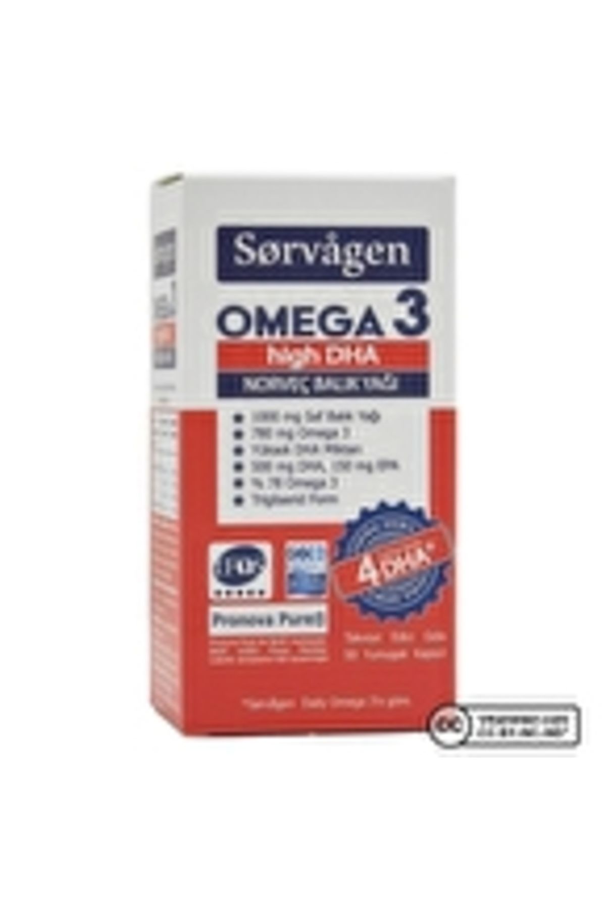 Sorvagen Omega 3 High DHA 1000 Mg Balık Yağı 50 Kapsül ( 1 ADET )