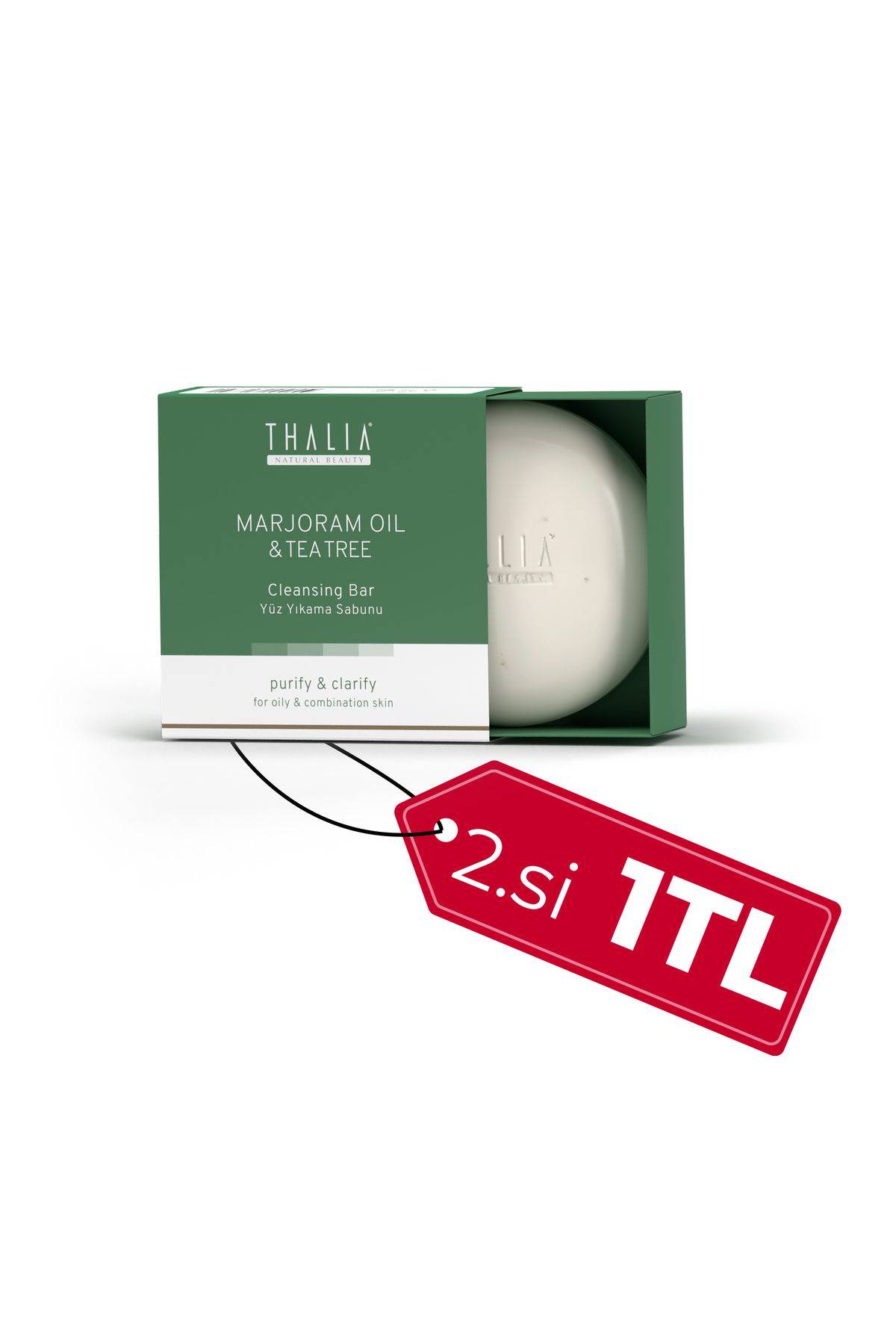 Thalia Akne Gidermeye & Gözenek Sıkılaştırmaya Yardımcı Marjoram Doğal Katı Sabun 120 gr
