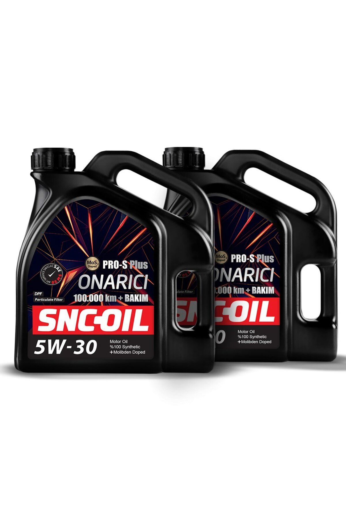 snc Icon Group - SNC-OIL 100.000 Km + Bakım Pro-S Plus Onarıcı 5W-30 Motor Yağı (4+4 Litre)