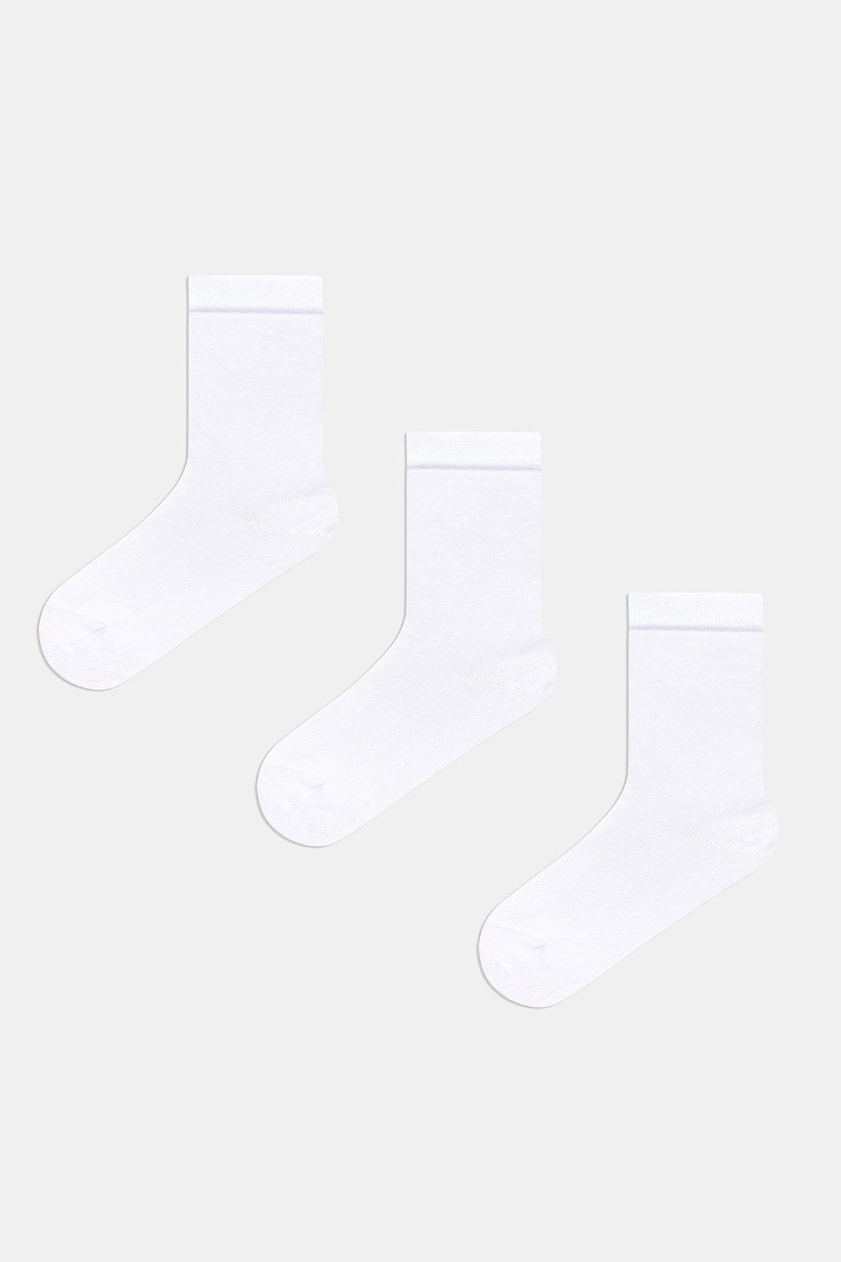 Penti Unisex Beyaz Basic 3 lü Soket Çorap Set