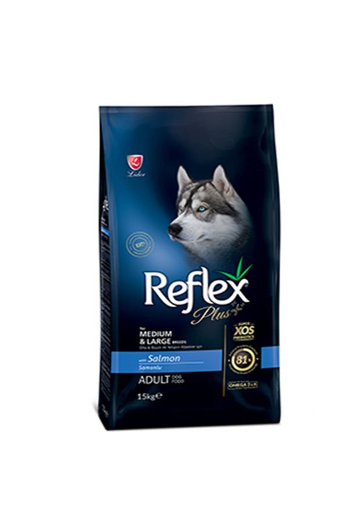 Reflex Plus Orta Büyük Irk Somon Yetişkin Köpek Maması 15 Kg