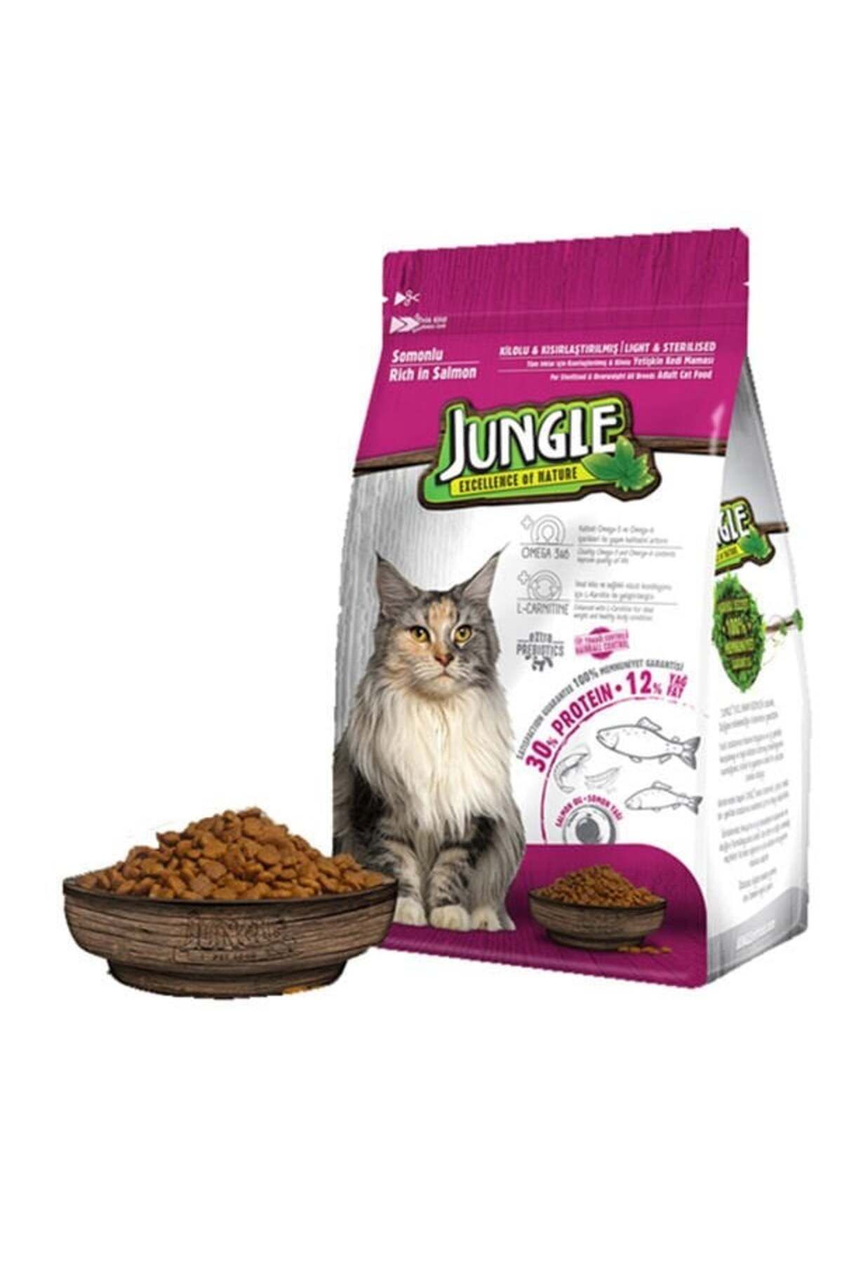 Jungle Somonlu Kısırlaştırılmış Kedi Maması 1,5kg