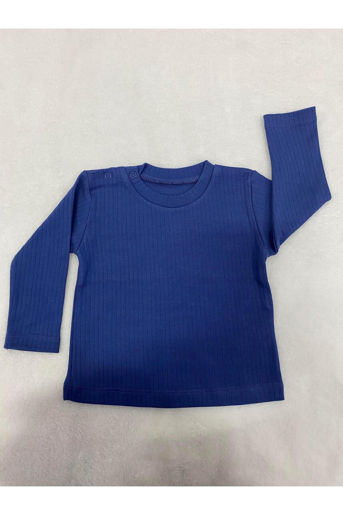 Tiffany Sweatshirt Raporlu Basic Theme Mavi