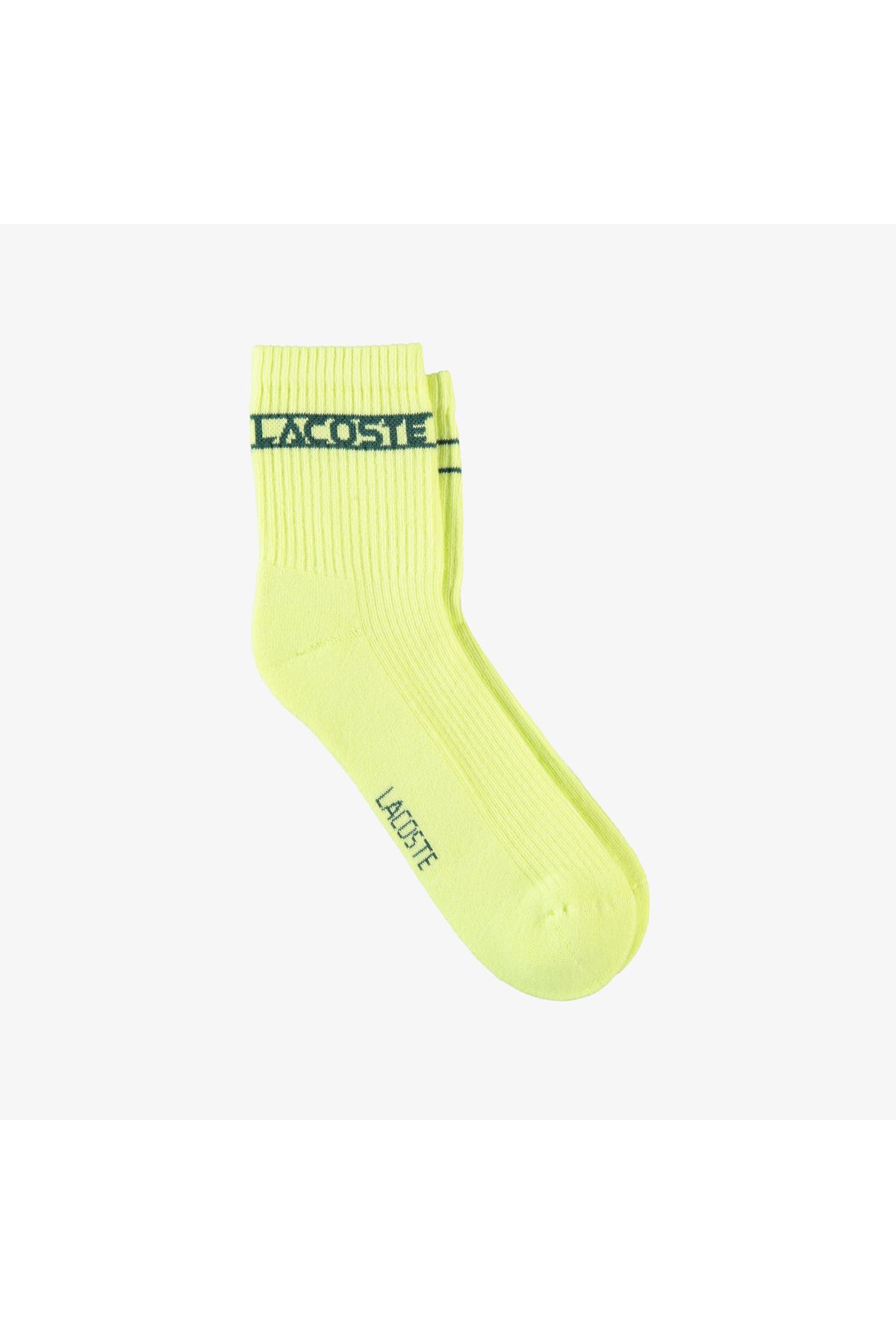 Lacoste Unisex Baskılı Sarı Çorap