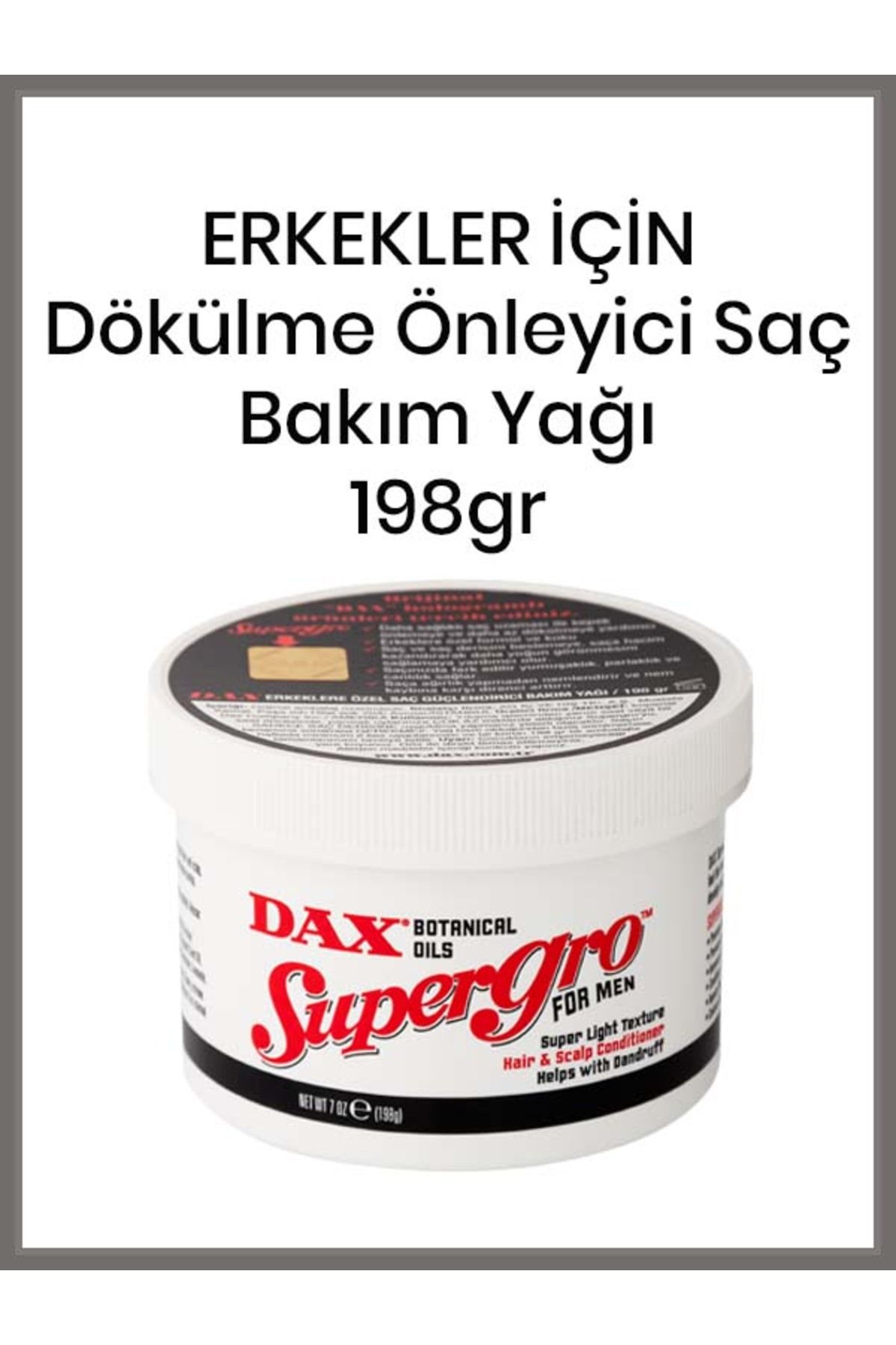 Dax Supergro Erkek - Dökülme Önleyici Saç Bakım Yağı 198gr
