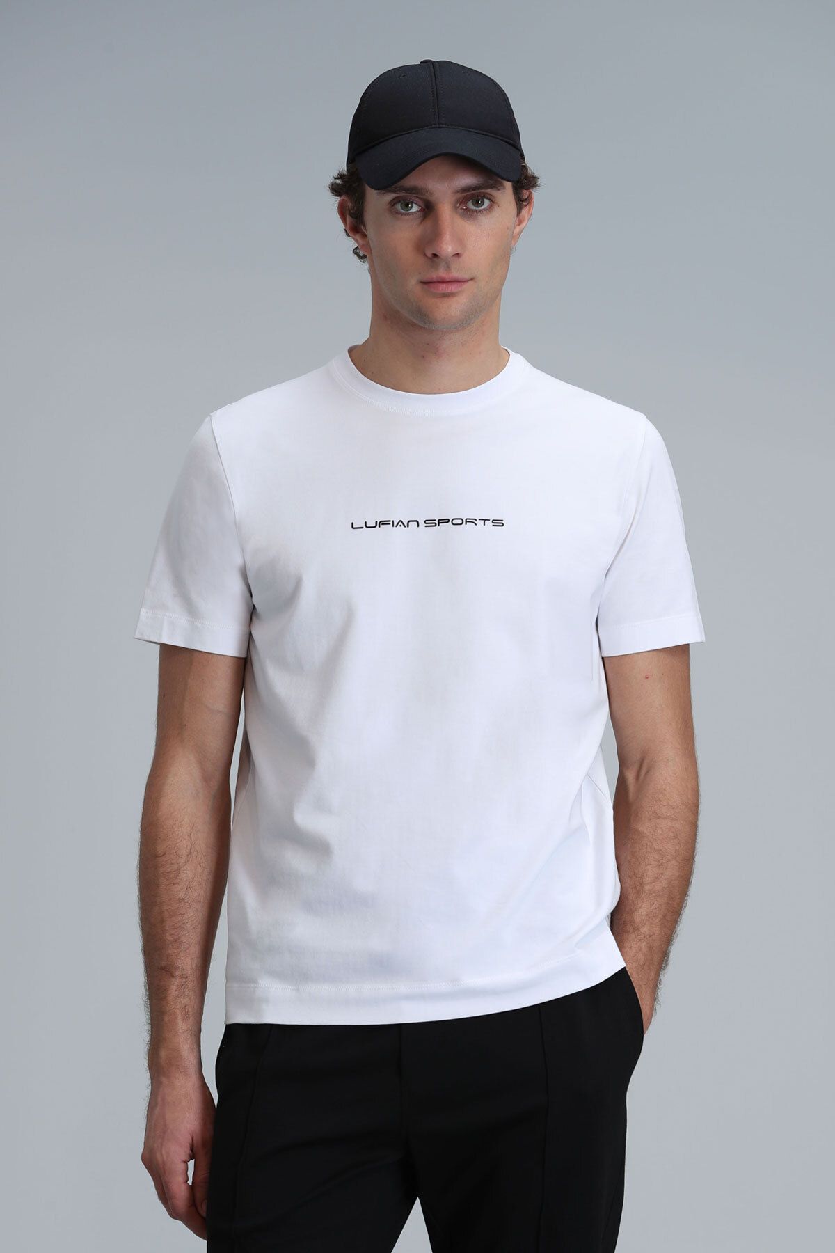 Lufian Tony Modern Grafik T- Shirt Beyaz