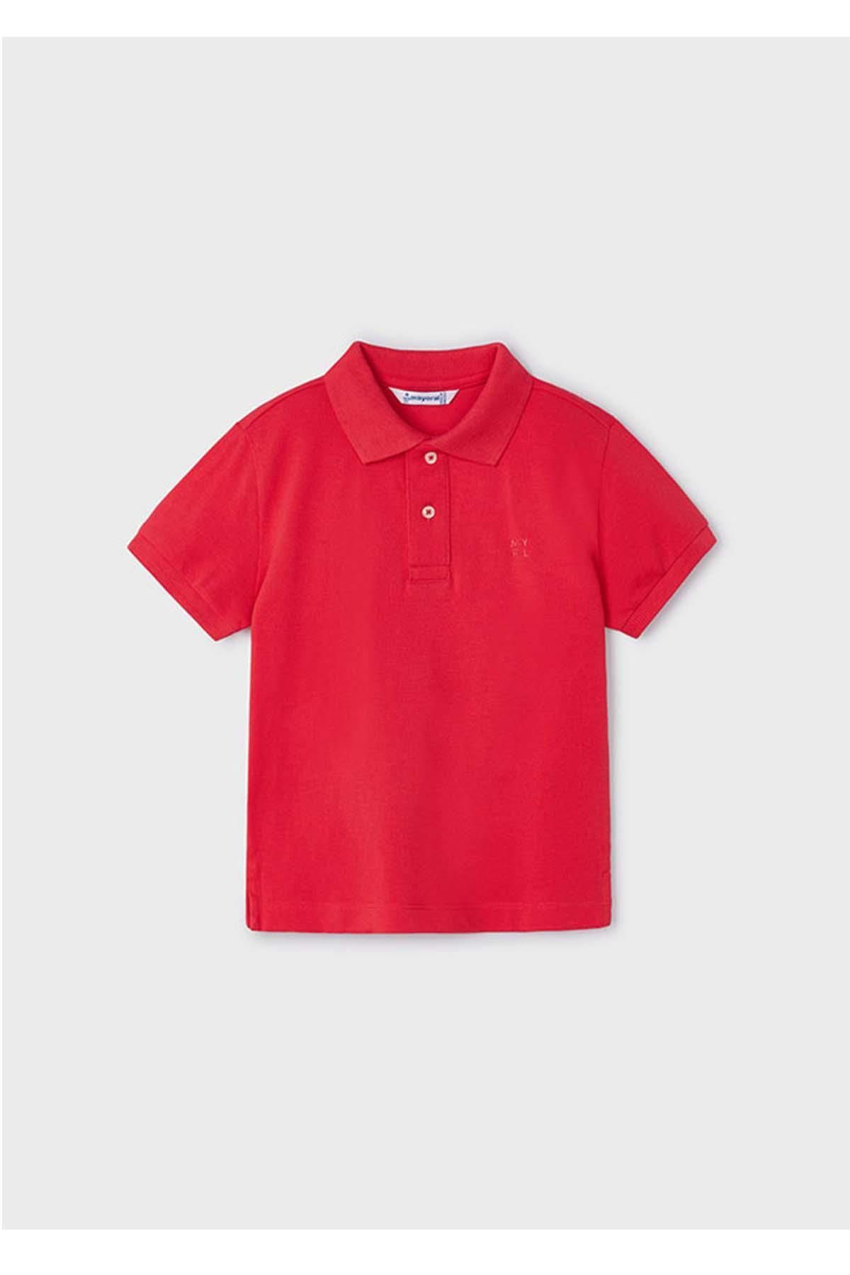 Mayoral Yazlık Erkek Kısa Kol Basic T-shirt - Kırmızı