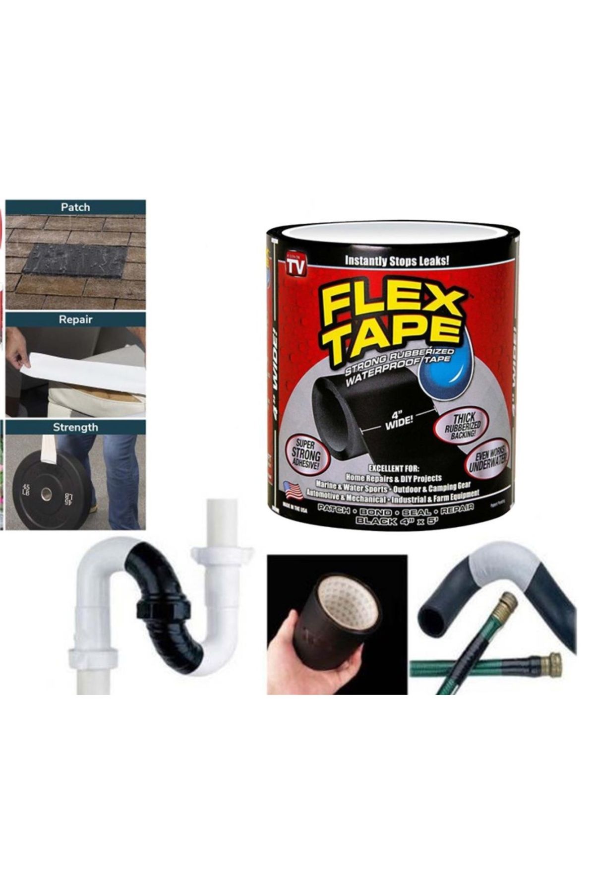 Genel Markalar Flex Tape Suya Dayanıklı Tamir Bandı (44DEX34)