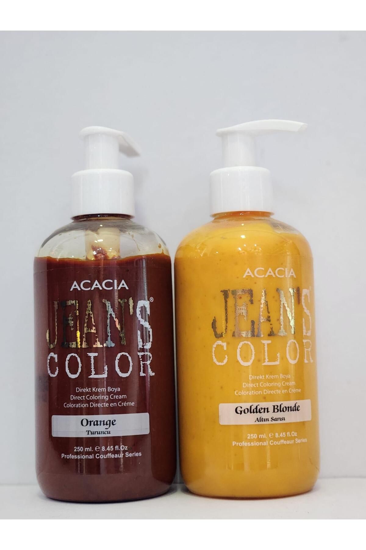 Acacia Jean's Color Turuncu-Altın Sarısı 250 ml 2li Set