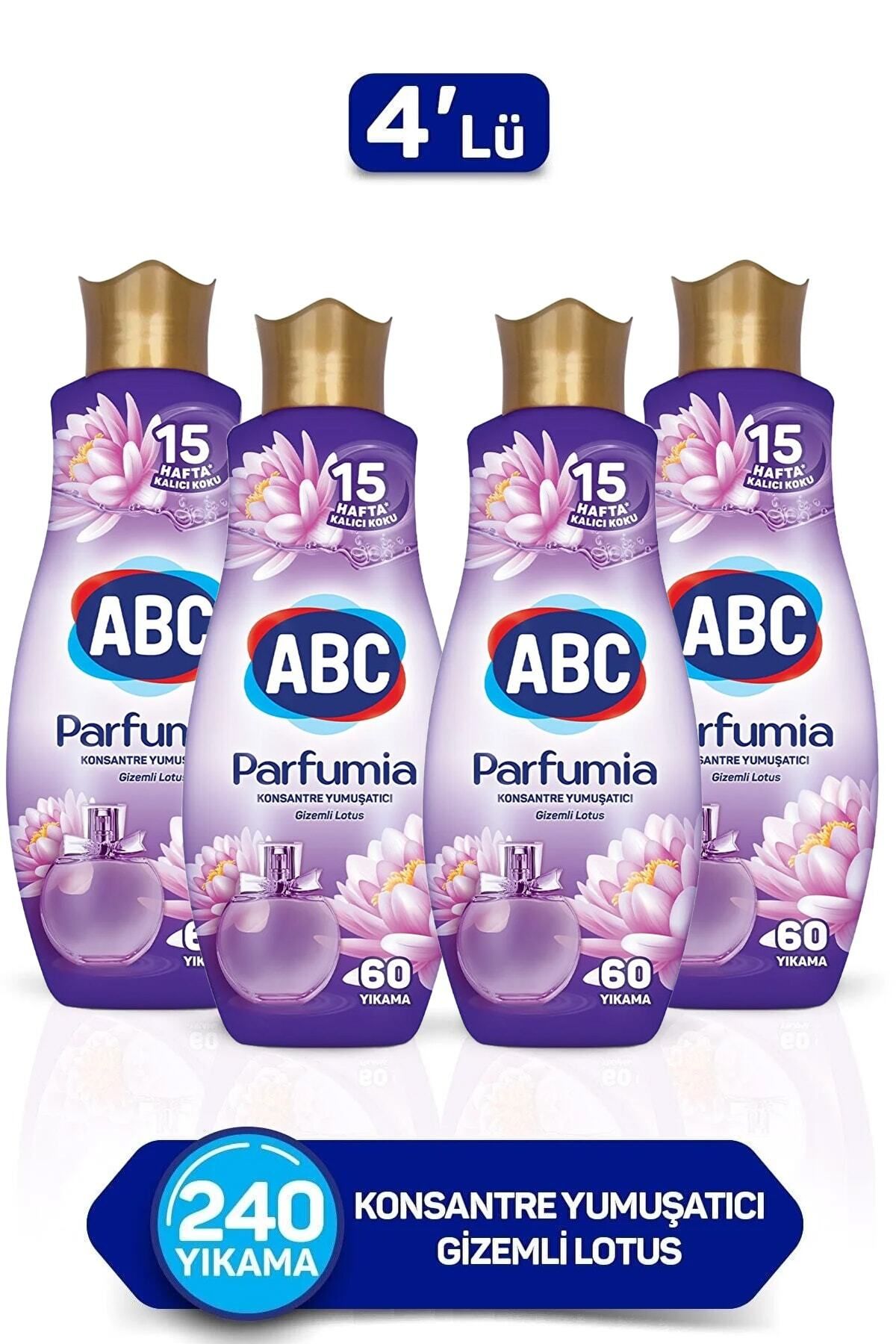 ABC Parfumia Konsantre Çamaşır Yumuşatıcısı Gizemli Lotus 4 X 1440 ml