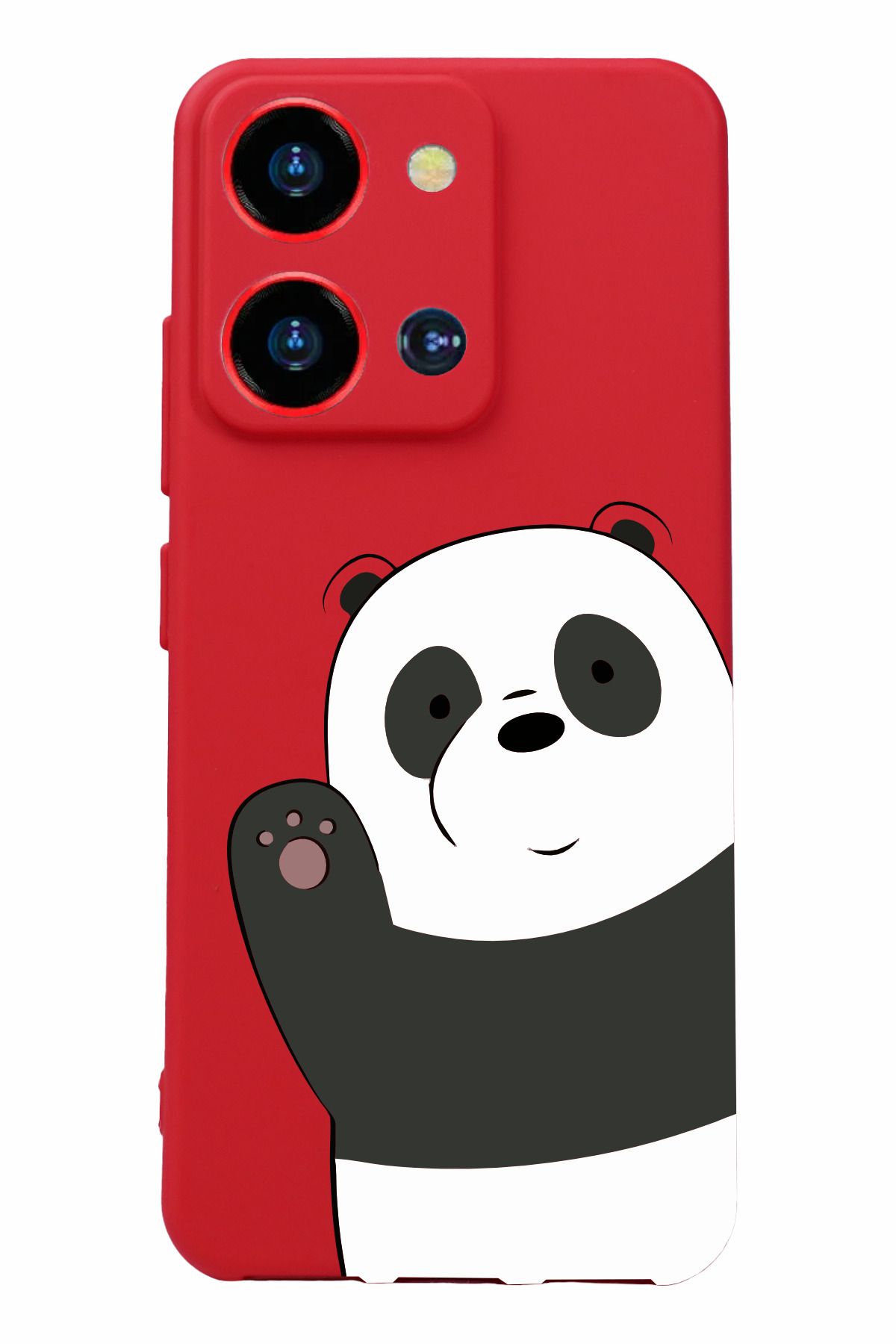 Reeder S19 Max Pro S Zoom Uyumlu Kamera Korumalı ve Tasarımlı Kırmızı Renk Silikon Kılıf