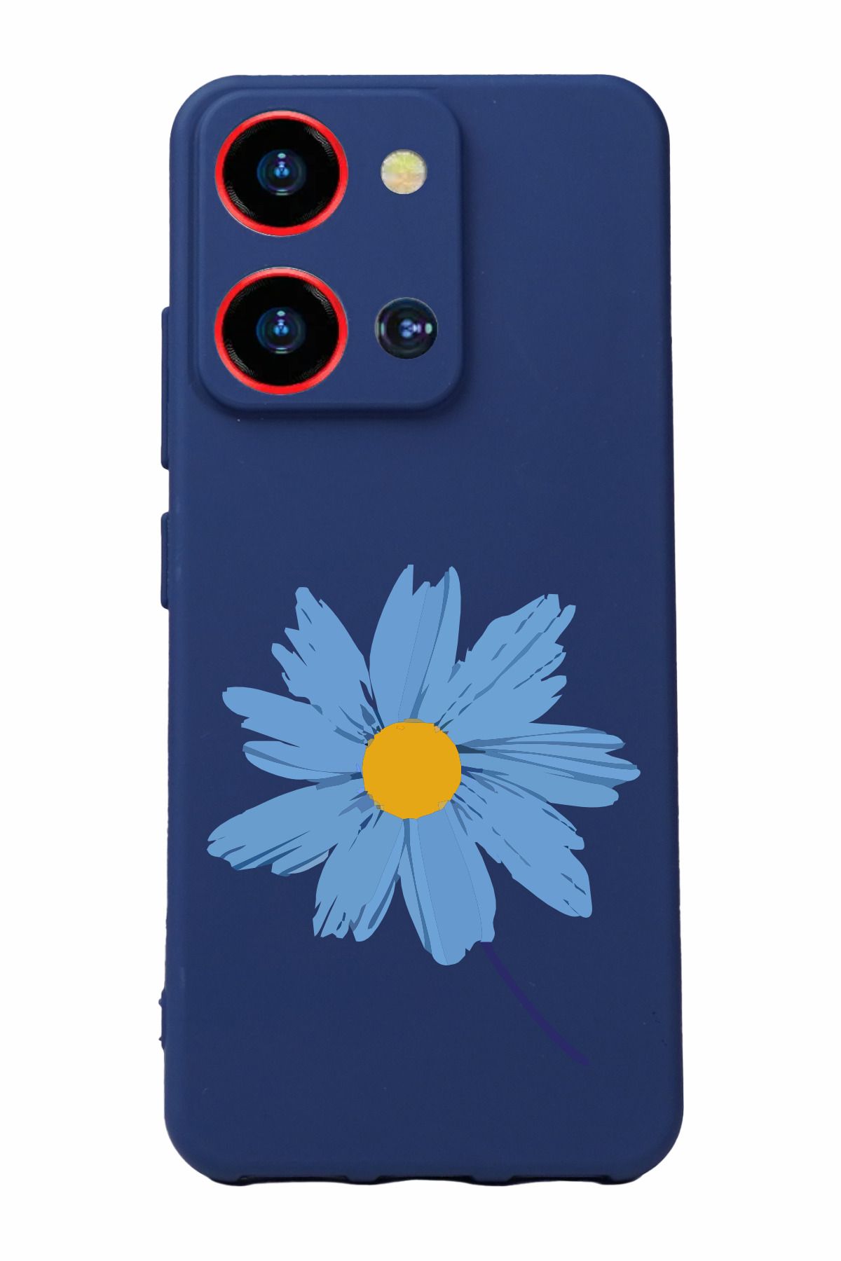 Reeder S19 Max Pro S Zoom Uyumlu Kamera Korumalı ve Tasarımlı Lacivert Renk Silikon Kılıf
