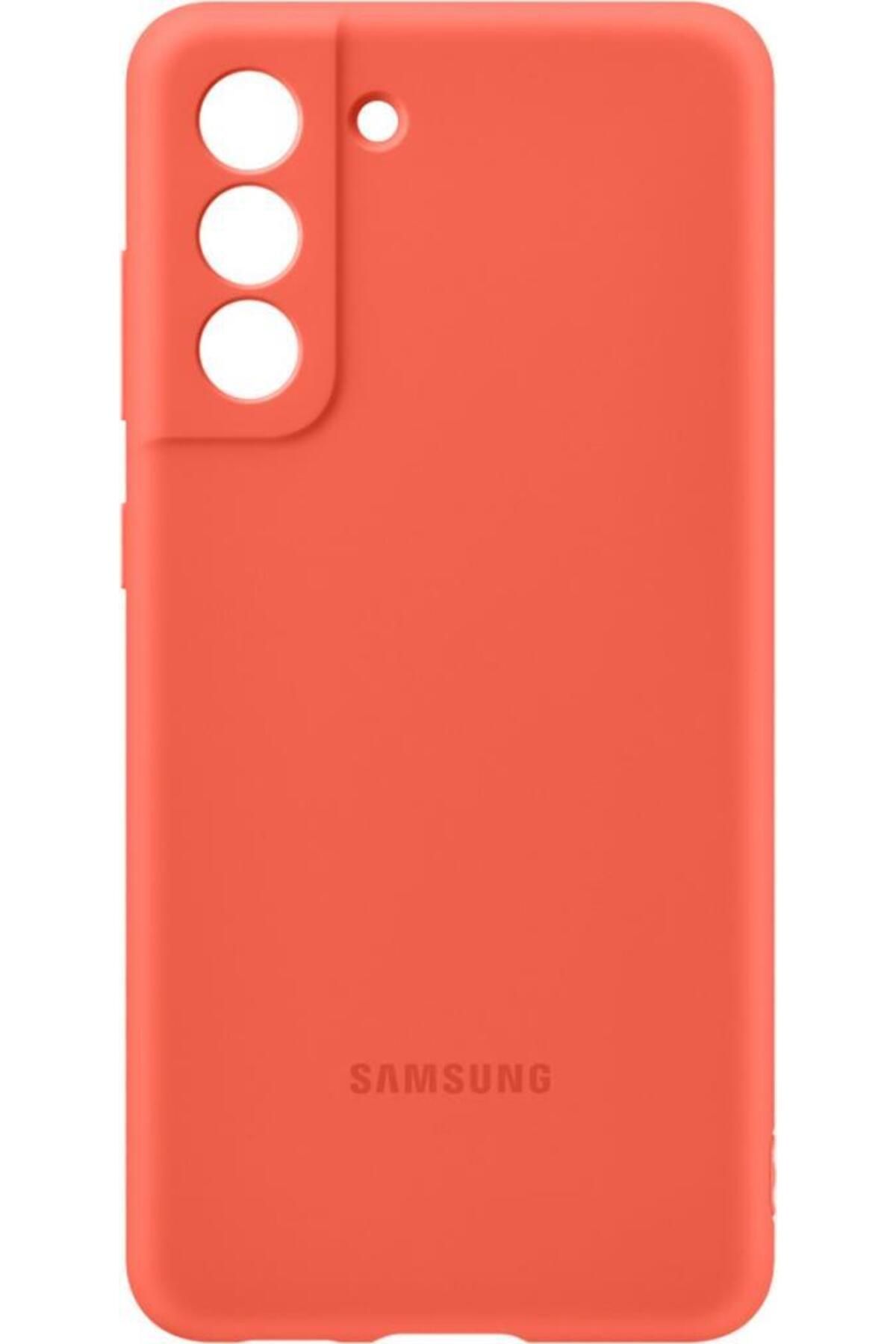 Samsung Galaxy S21 Fe Ile Uyumlu Silikon Kılıf Pembe Ef-pg990tpegww