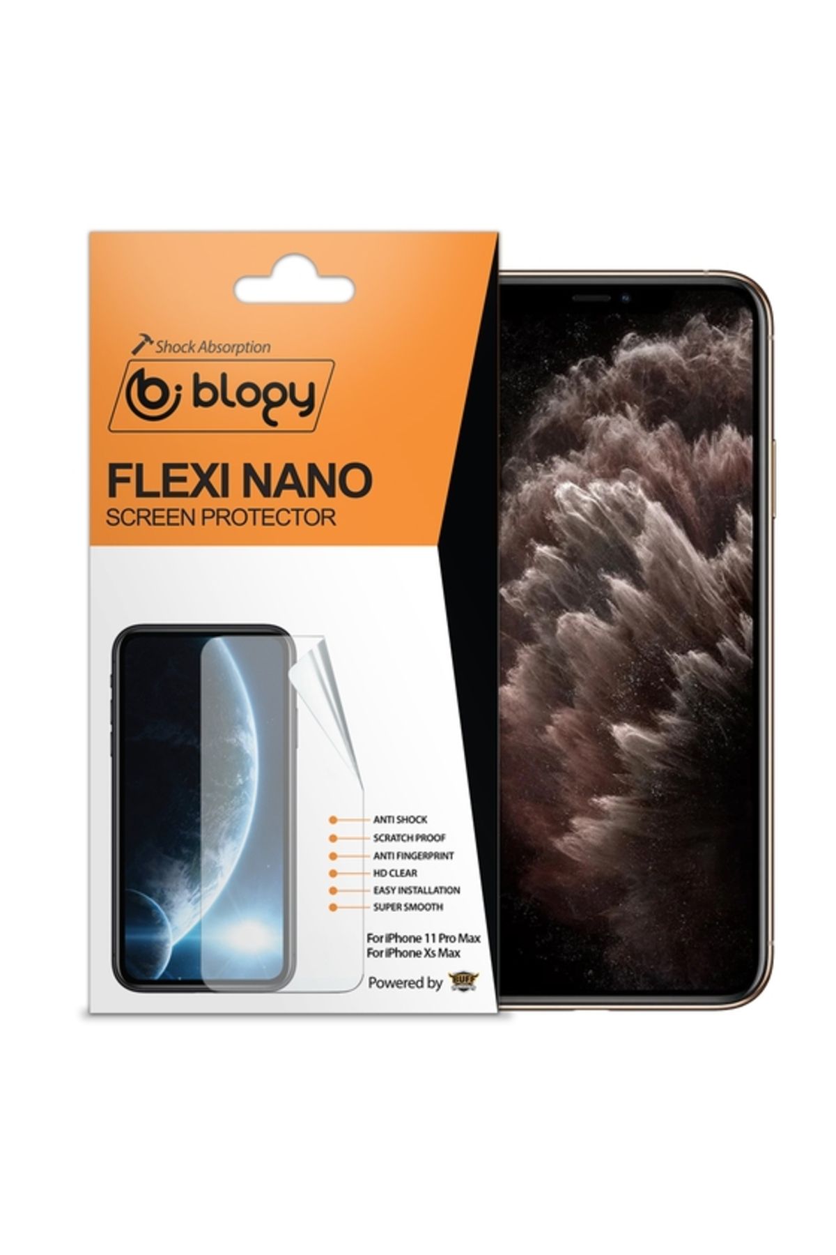 Buff Blogy Iphone 11 Pro Max / Xs Max Ile Uyumlu Flexi Nano Ekran Koruyucu