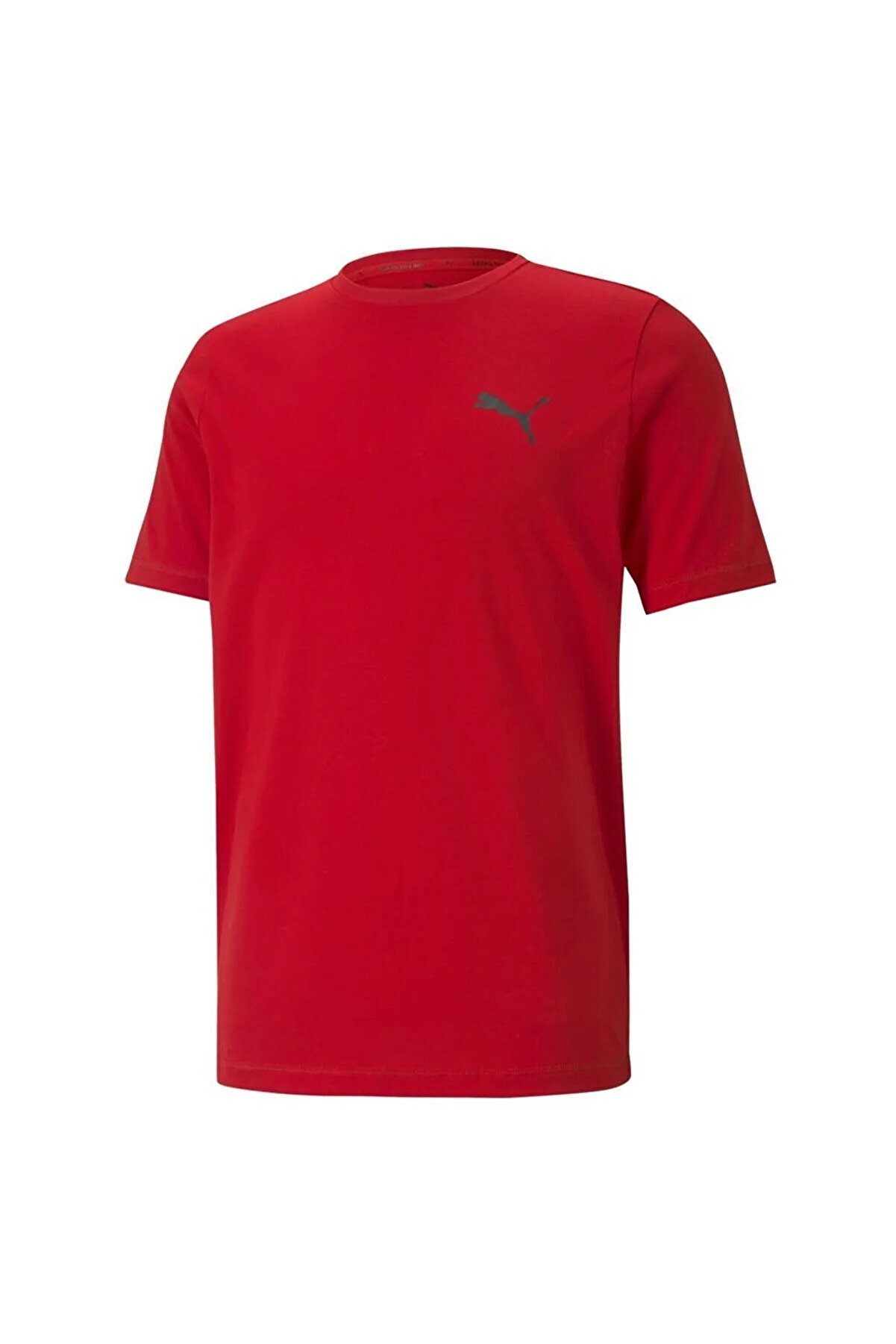 Puma Active Small Logo Tee - Erkek Kırmızı T-Shirt