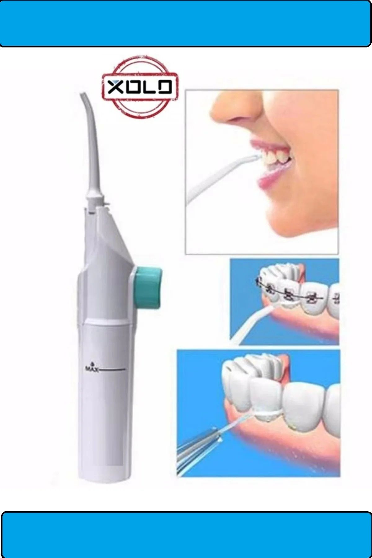 Xolo Portatif Tasarım Power Floss Mekanik Diş Ve Ağız Temizleme Bakım Beyazlatma Aleti