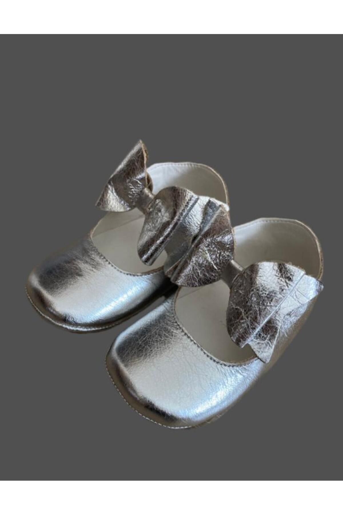 Casual Gümüş renk ilk adım ayakkabı