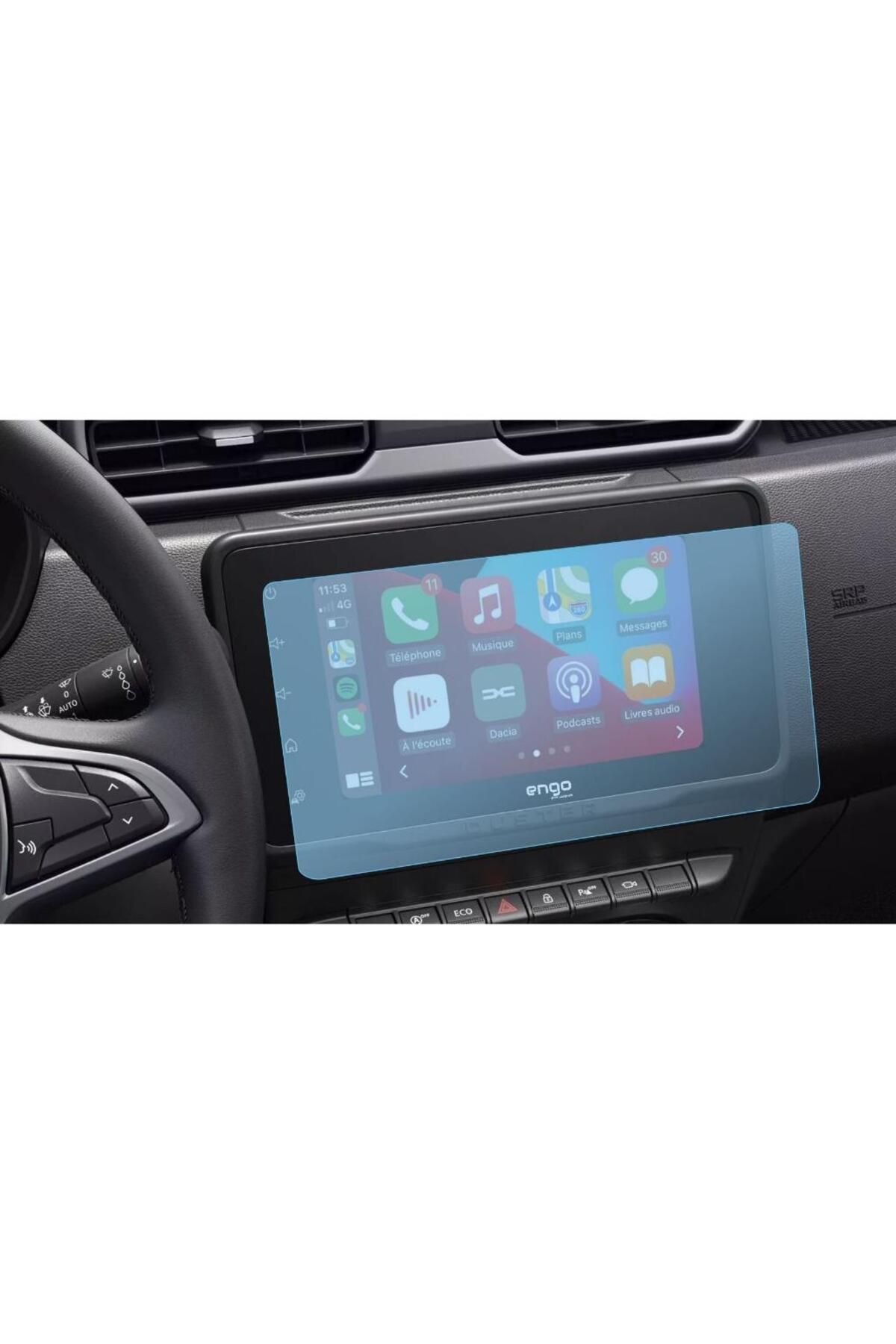 Engo Dacia Duster Multimedya 8 inç Ekran Koruyucu Navigasyon