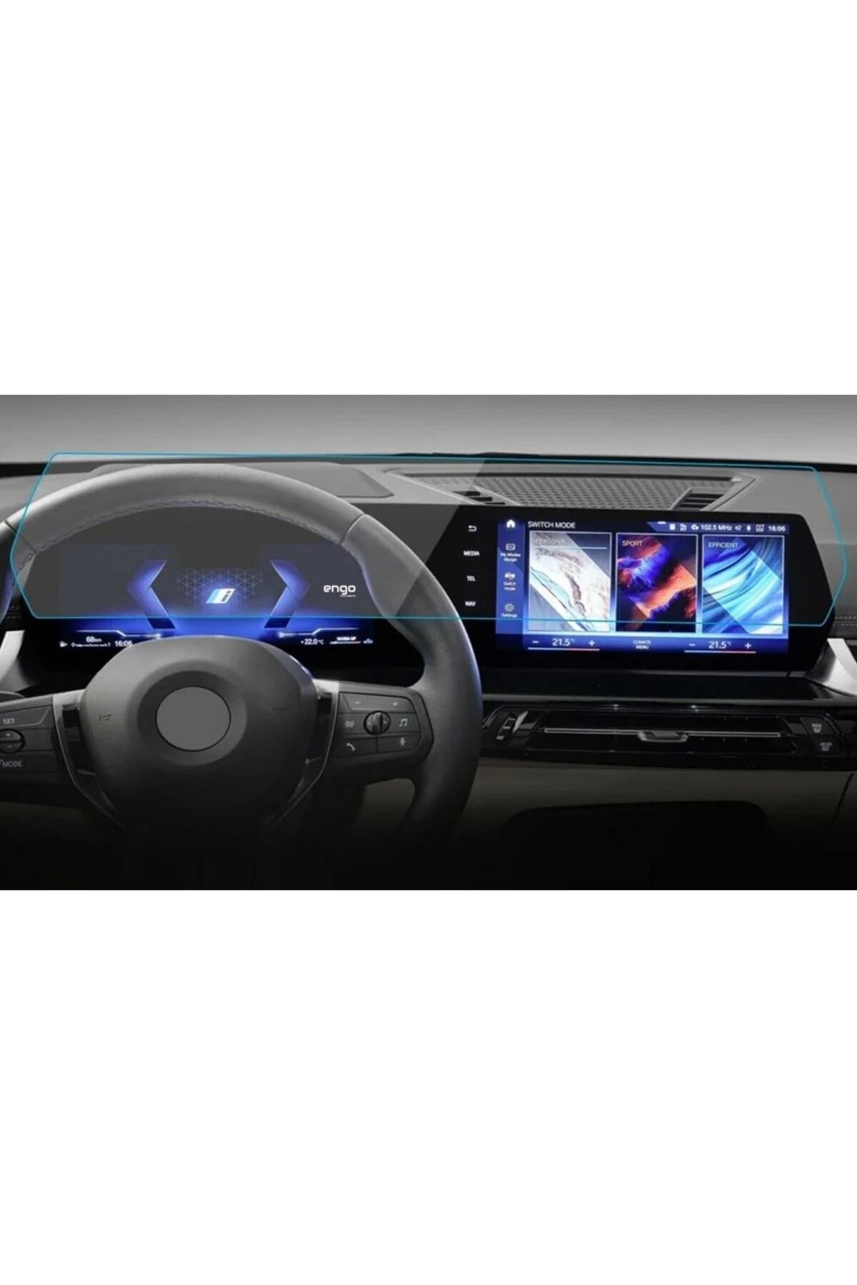 Engo BMW iX1 Ekran Koruyucu Şeffaf Nano Tam Kaplama Tek Parça