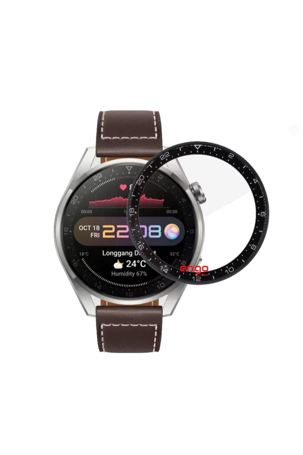 Engo Huawei Watch Gt 3 Ekran Koruyucu Nano Flexible 46mm Watch Gt3