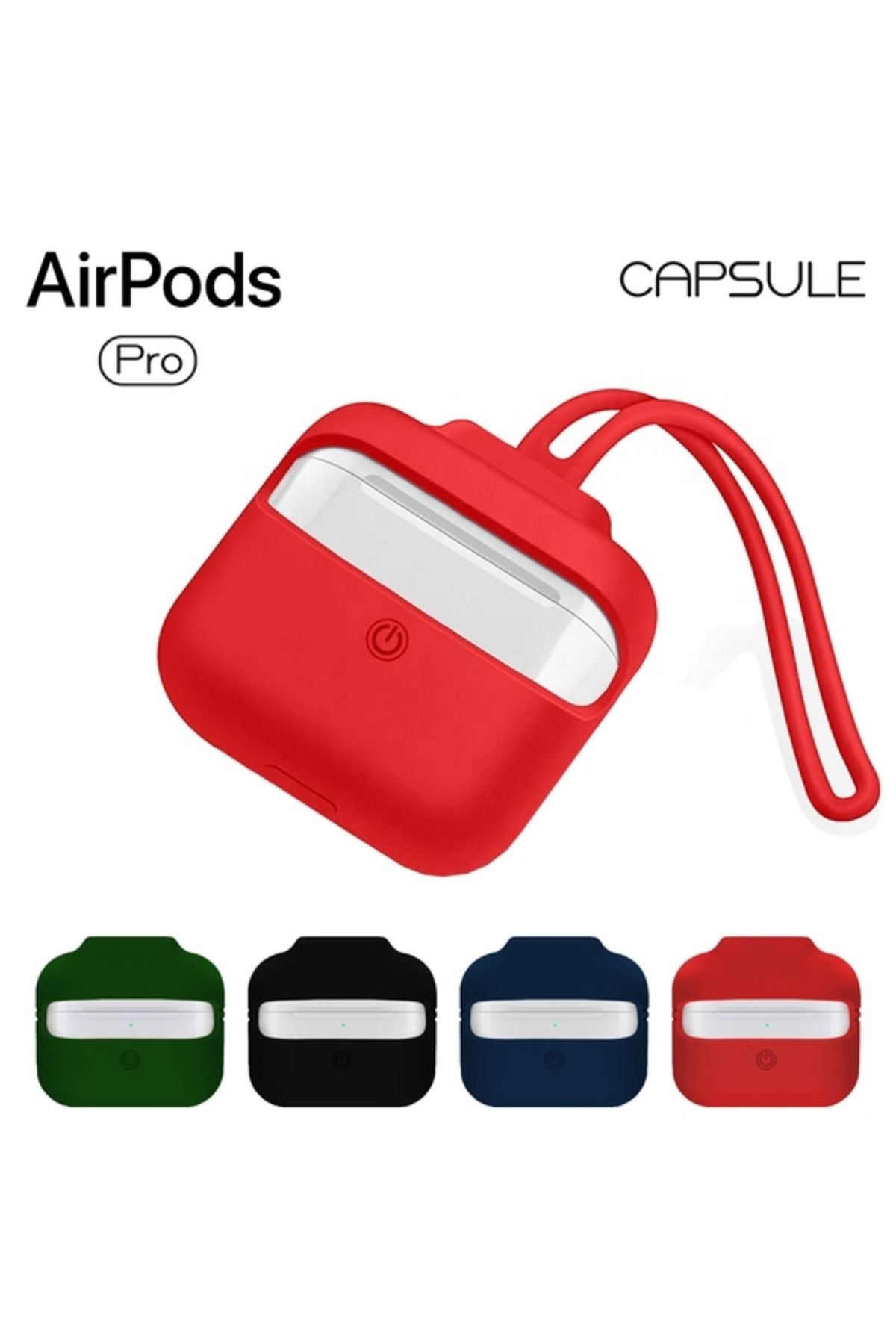 Buff Blogy Airpods Pro Ile Uyumlu Silikon Kılıf Red
