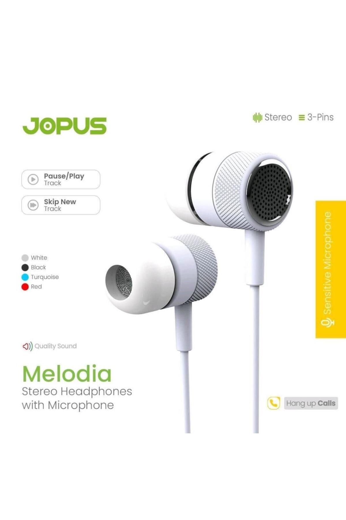 Jopus Jo-k56 Melodia Universal 3,5 Mikrofonlu Kulaklık Beyaz