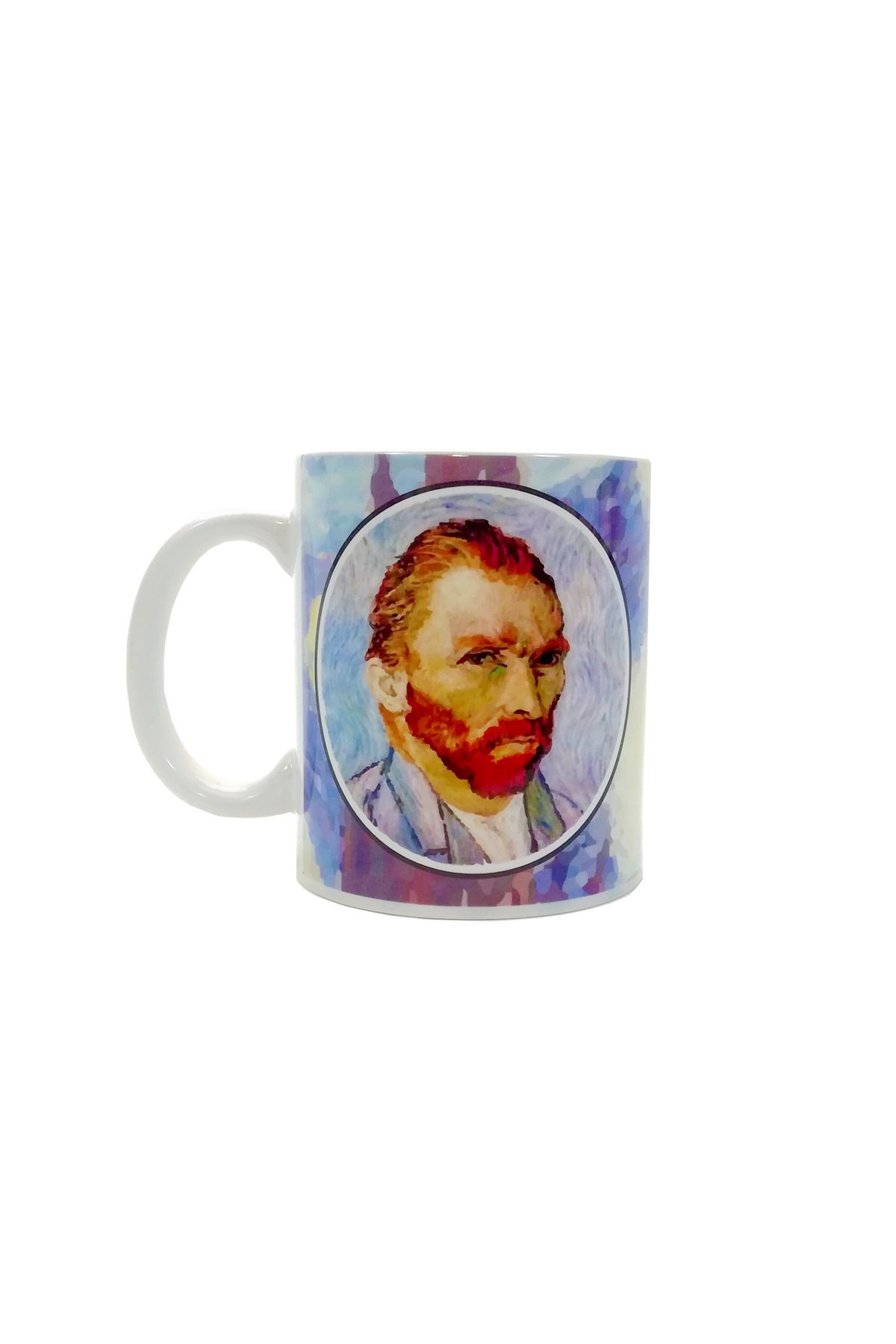 Kıvırcık Senyorita TM Van Gogh Kupa - Desenli Kupa - Van Gogh Desenli Kupa - Seramik Kupa